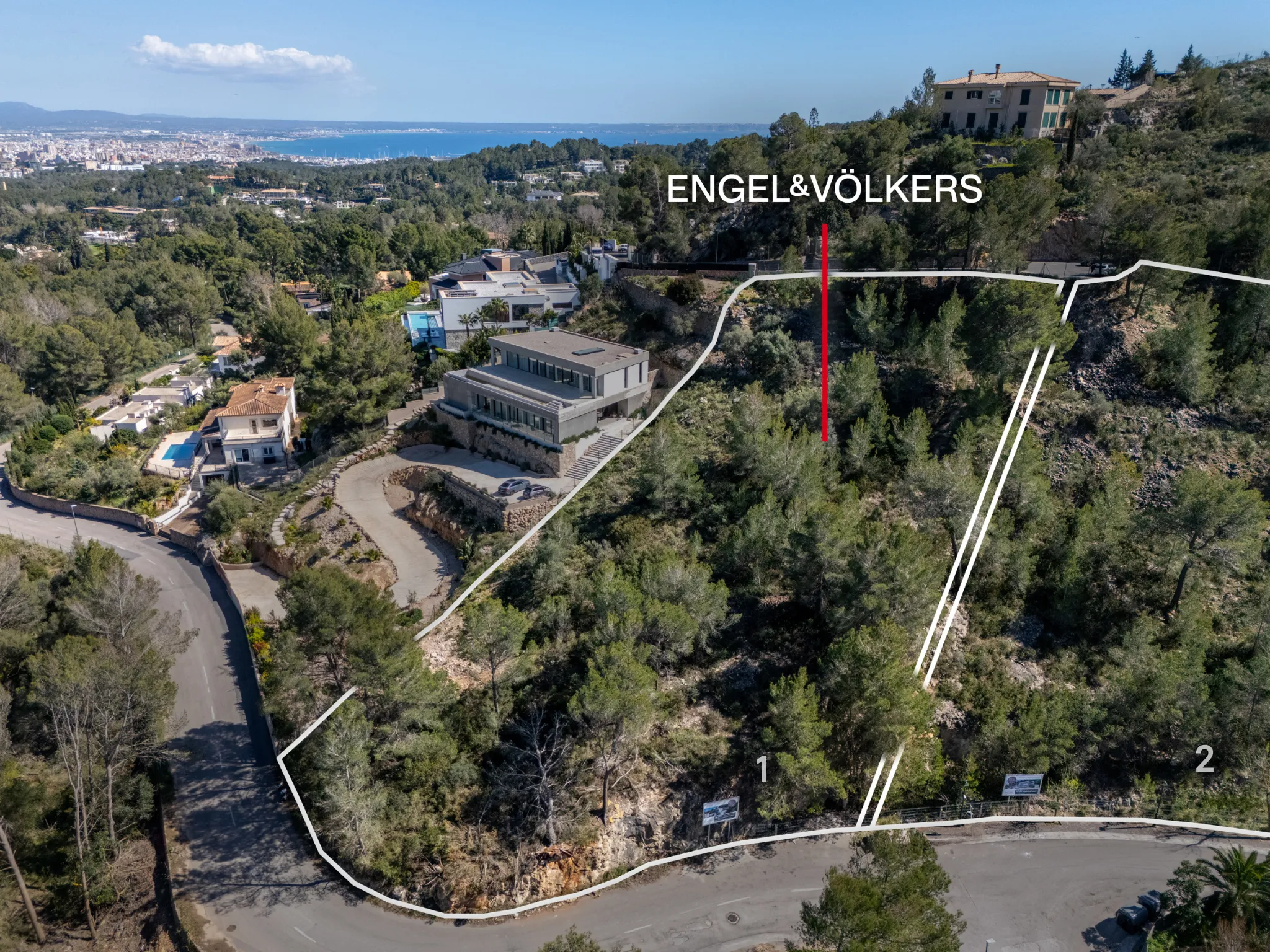 Tre terreni edificabili con progetto e licenza edilizia a Son Vida-8