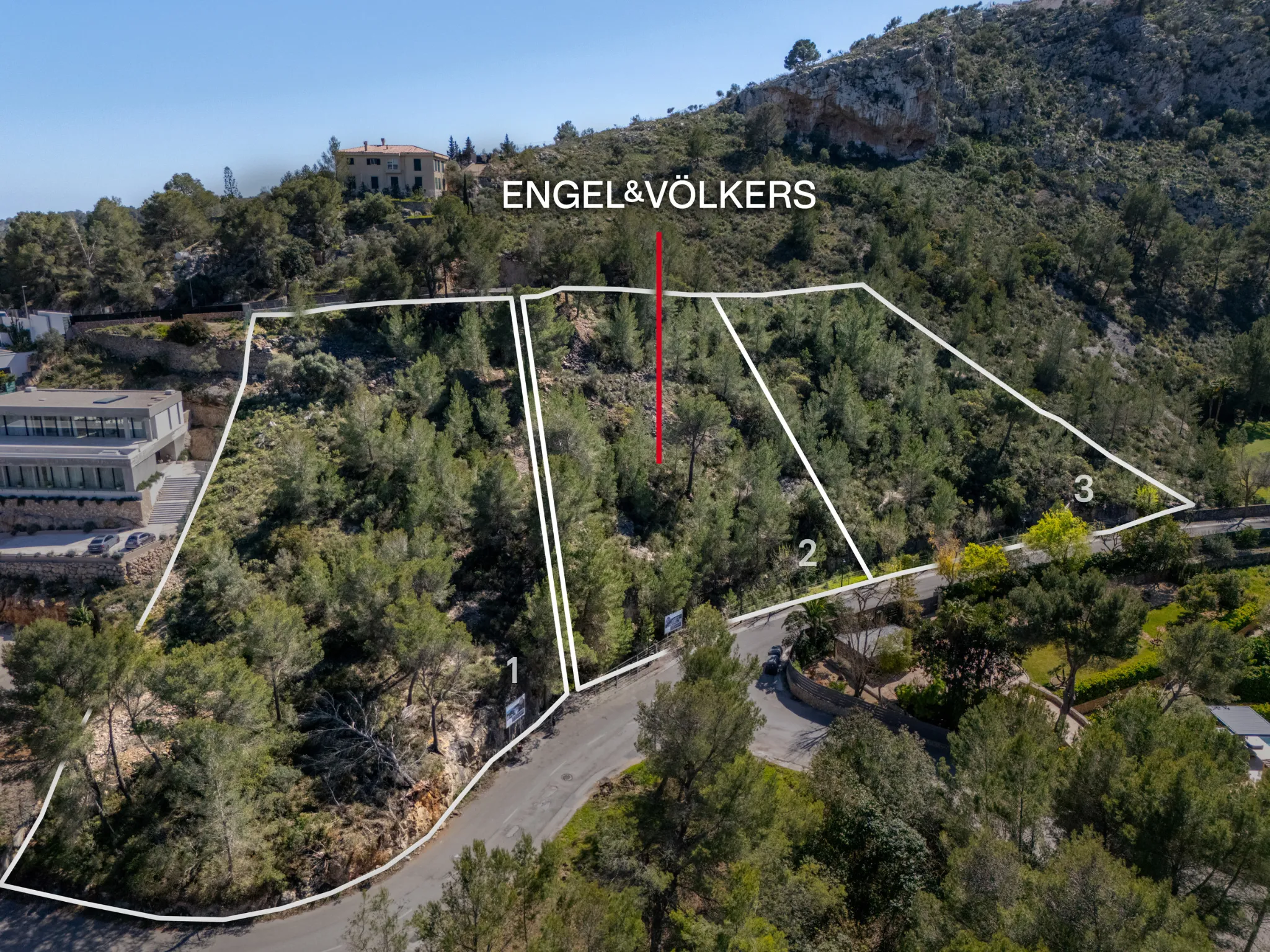 Tre terreni edificabili con progetto e licenza edilizia a Son Vida-5