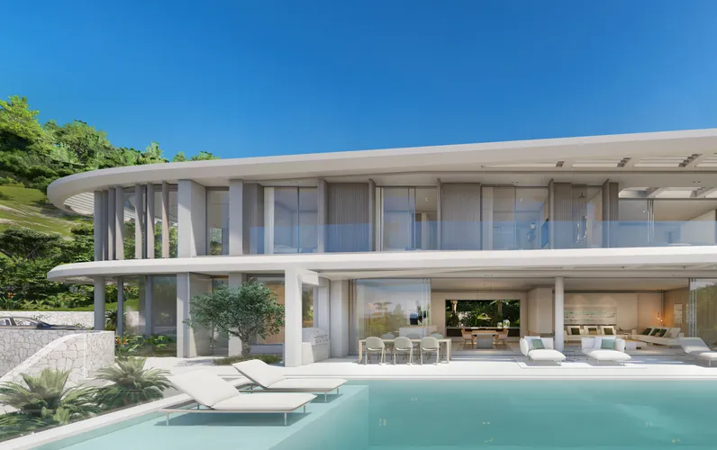 Terrain à bâtir avec vue sur la mer en deuxième ligne de mer