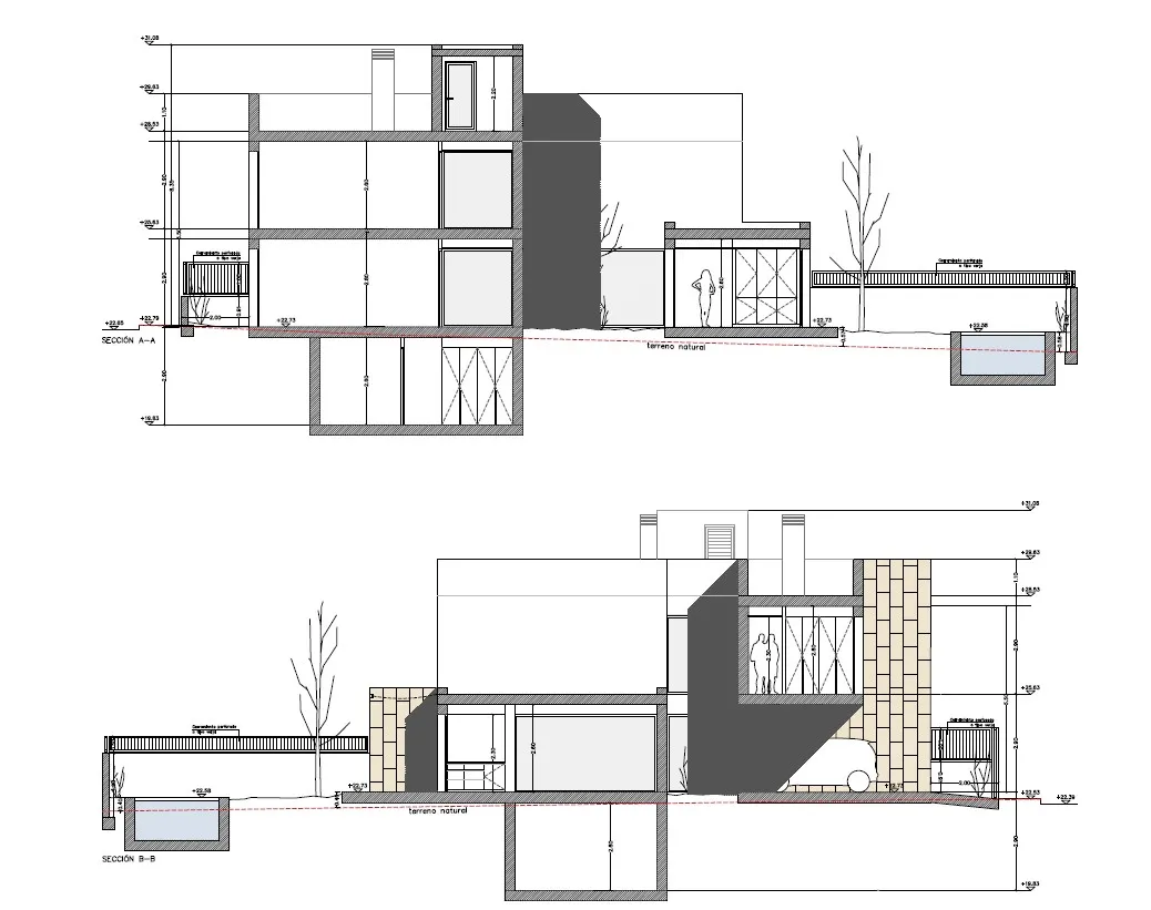 Three adjoining plots with building licence for 3 single-family homes in Son Espanyolet-12