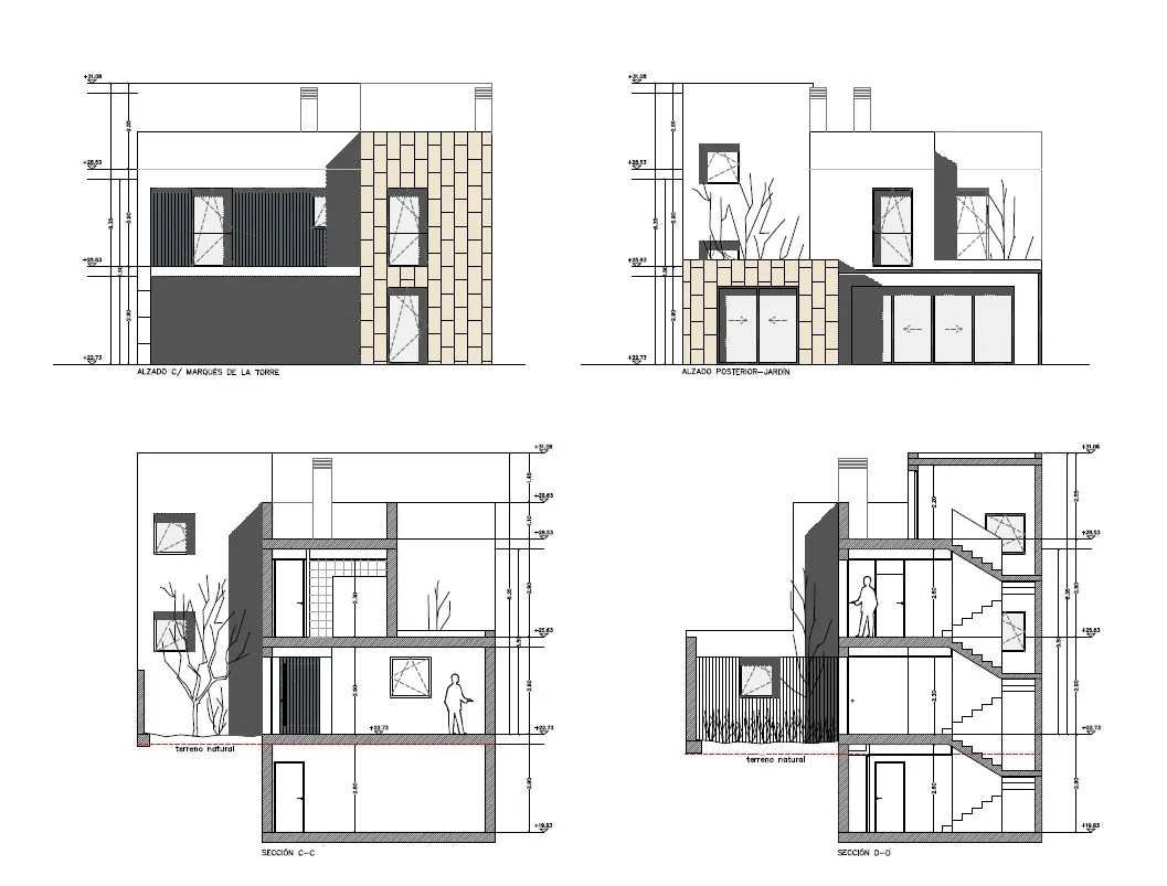 Three adjoining plots with building licence for 3 single-family homes in Son Espanyolet-11