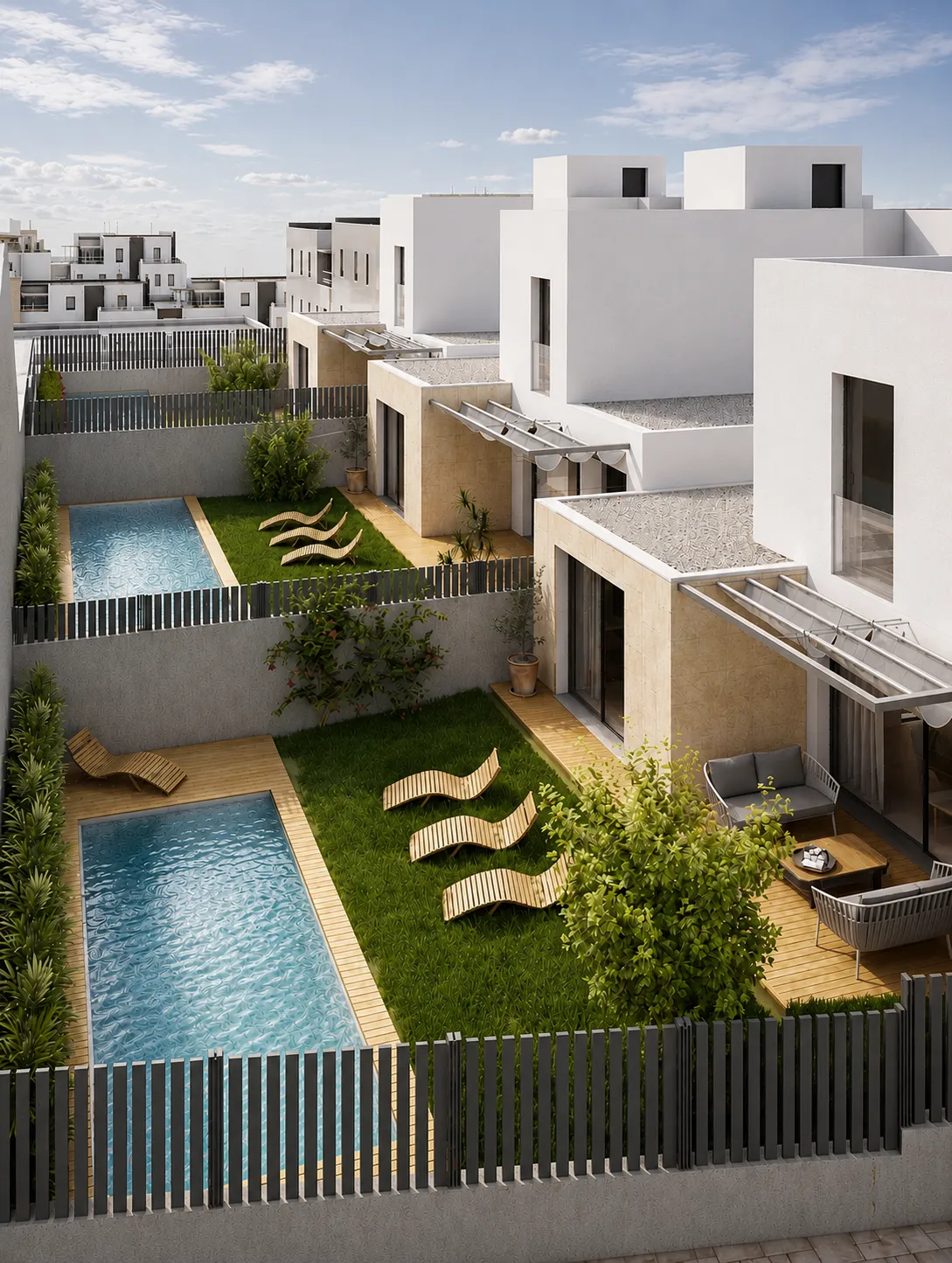 Three adjoining plots with building licence for 3 single-family homes in Son Espanyolet-1