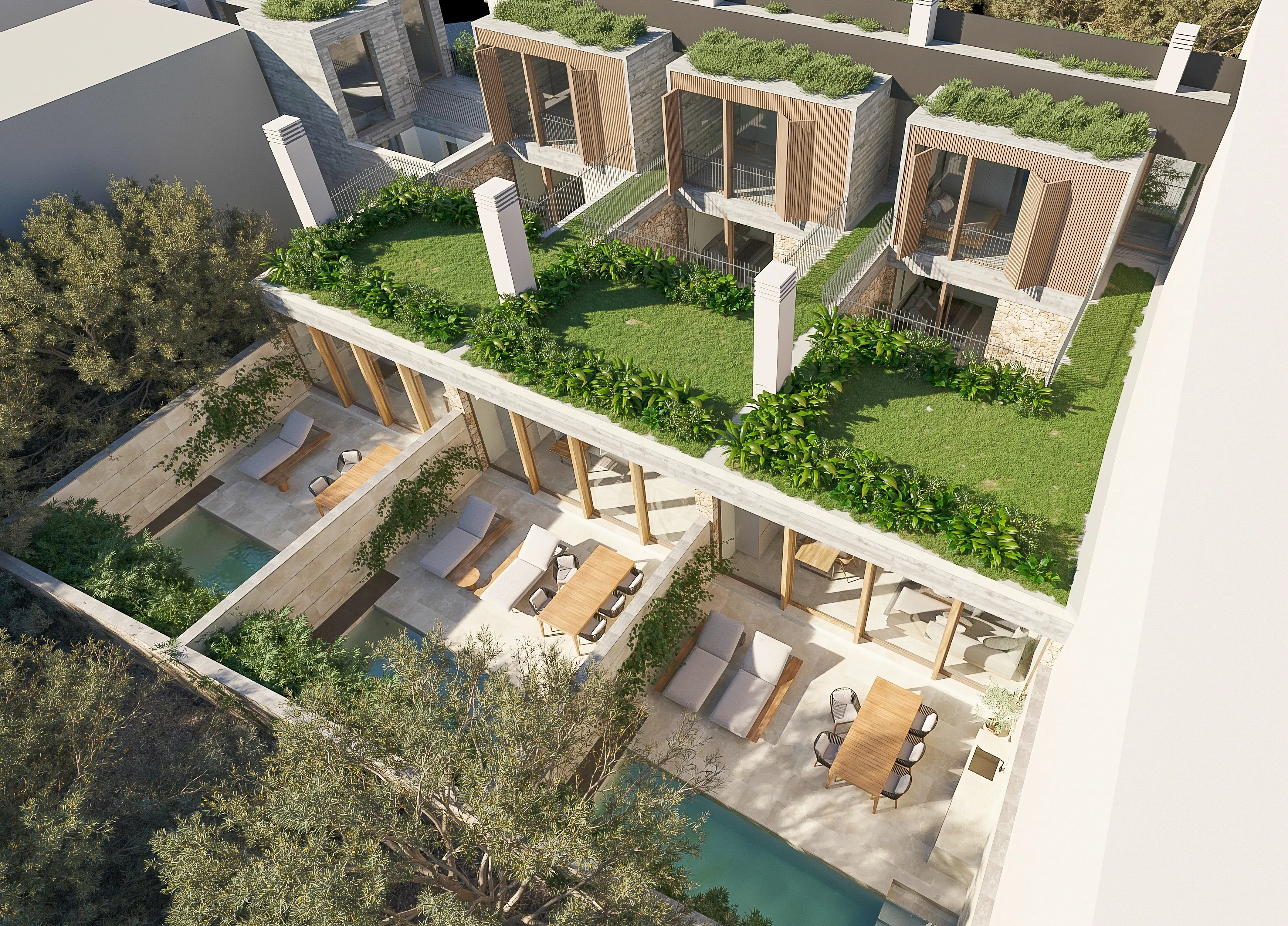 Modern newly builthouse with terraces and private pool-5