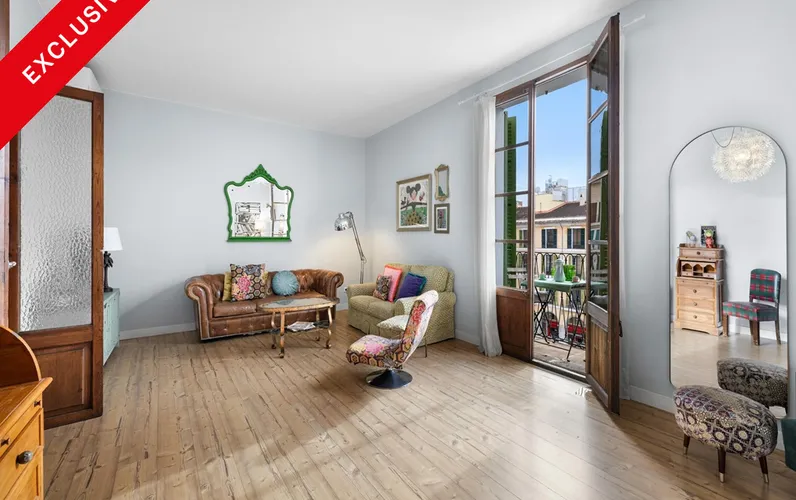 Sunny apartment with character, balcony  and communal terrace in Plaza Mayor