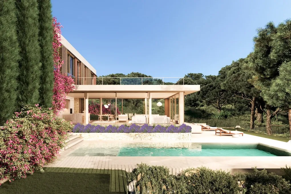 Parcela con licencia de obra y proyecto para una villa-4