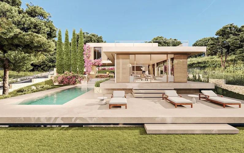 Parcela con licencia de obra y proyecto para una villa