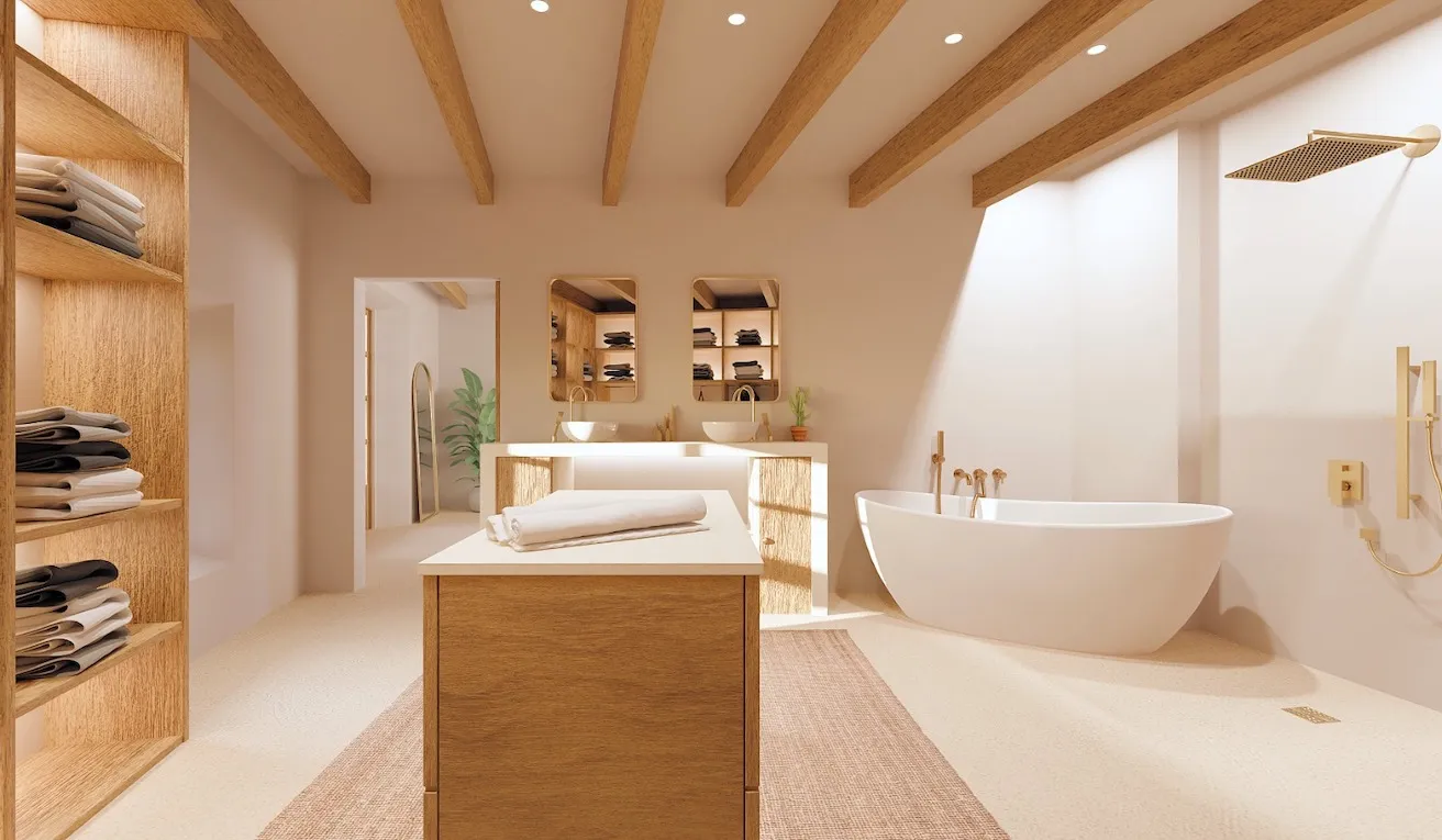 Moderna casa de pueblo con piscina y azotea-5