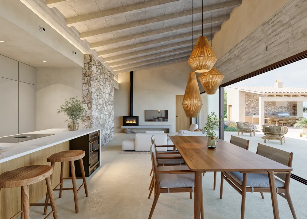 Finca récemment construite avec vue panoramique sur les montagnes de Tramuntana - en cours d'achèvement-10