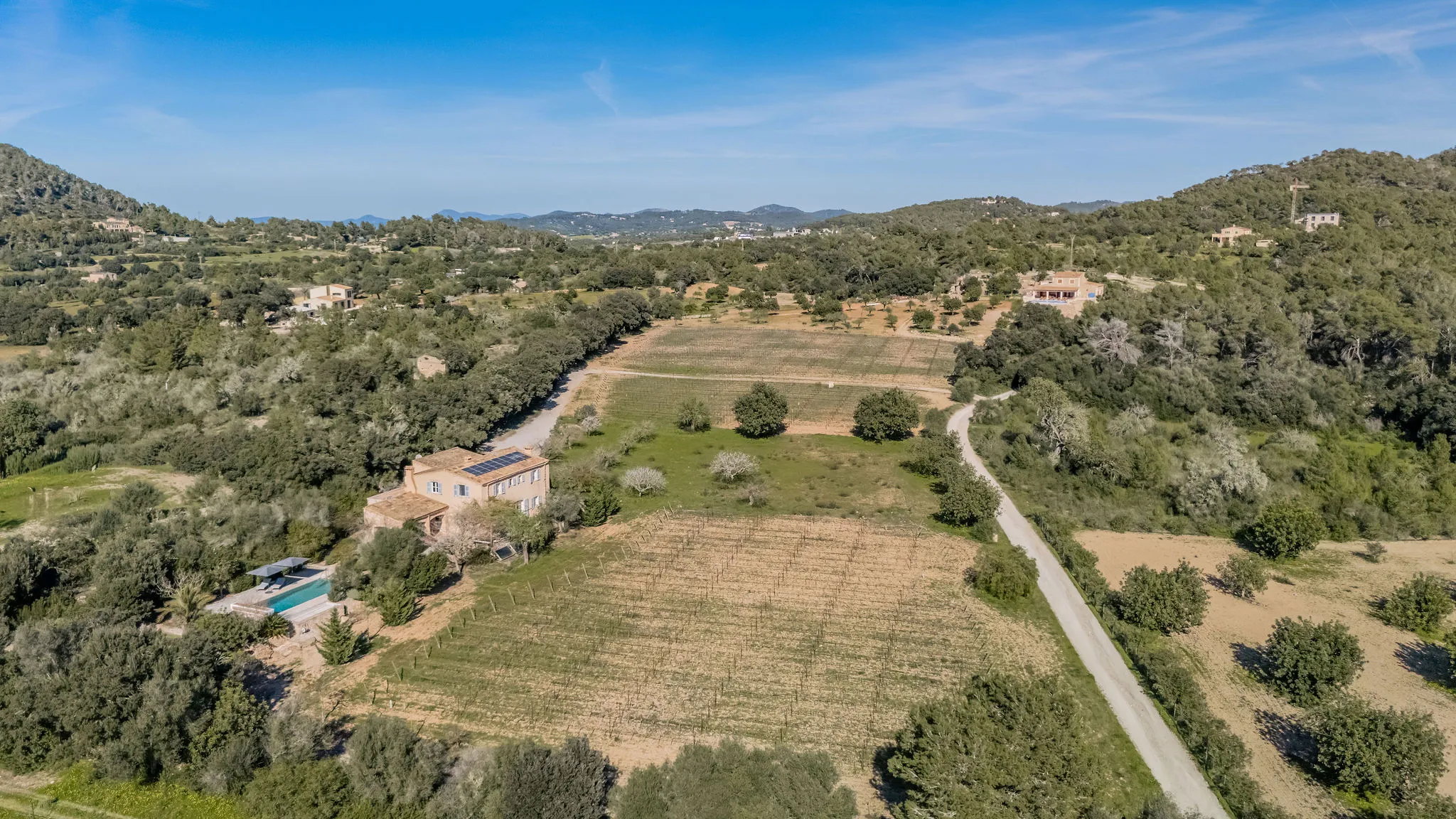Mediterranean finca with vineyard, pool and views of San Salvador-4