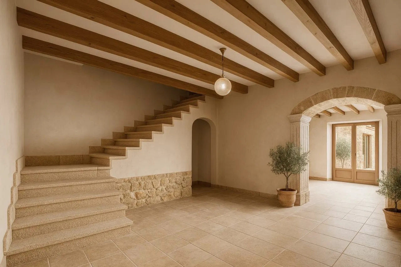 Charmigt radhus med godkänt renoveringsprojekt i hjärtat av Pollensa-11