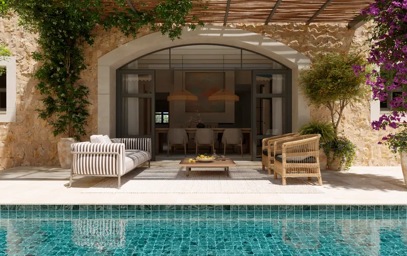 Nybyggt radhus i medelhavsstil