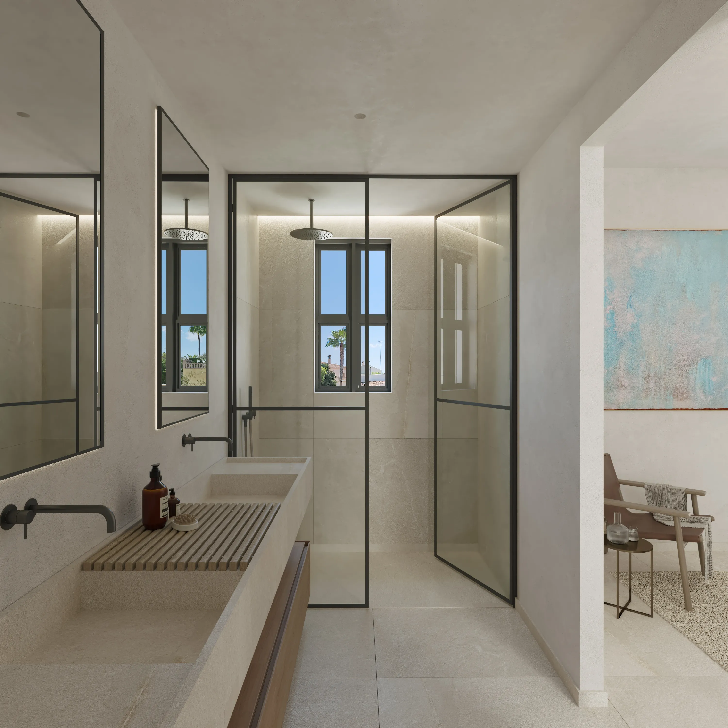 Nowo wybudowany dom w stylu śródziemnomorskim-10