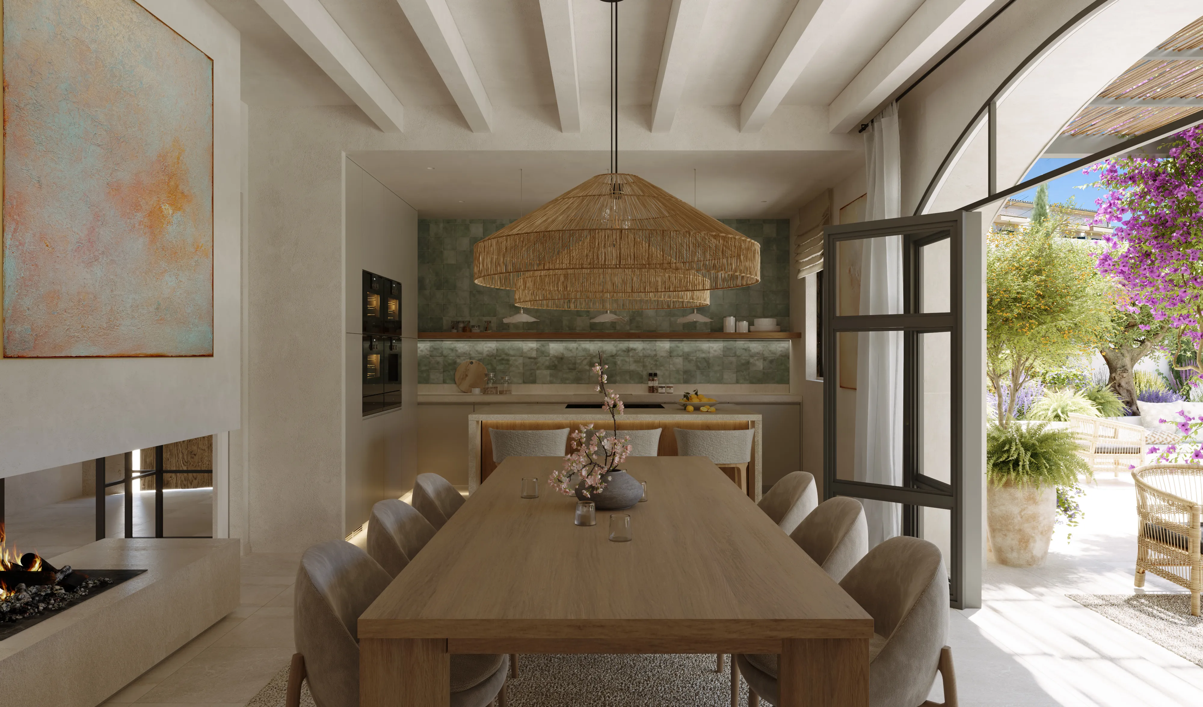 Nowo wybudowany dom w stylu śródziemnomorskim-6