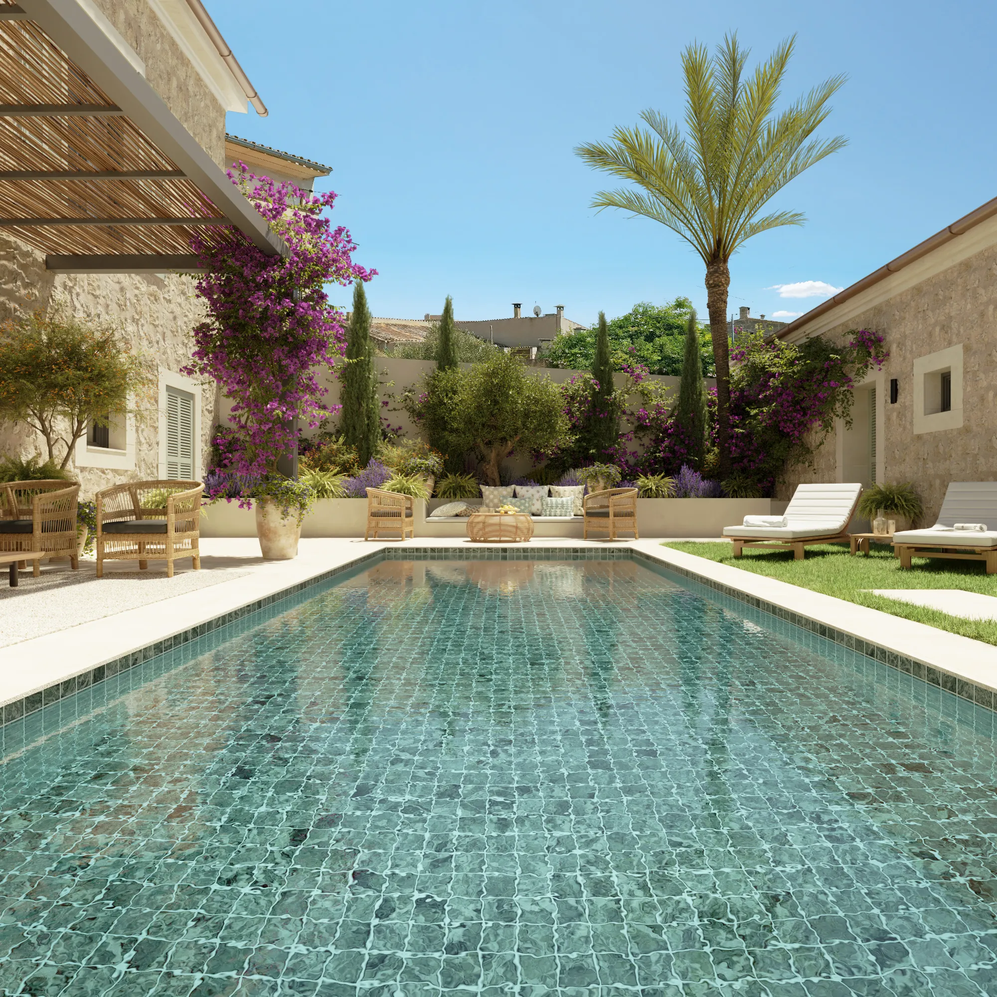 Nowo wybudowany dom w stylu śródziemnomorskim-12