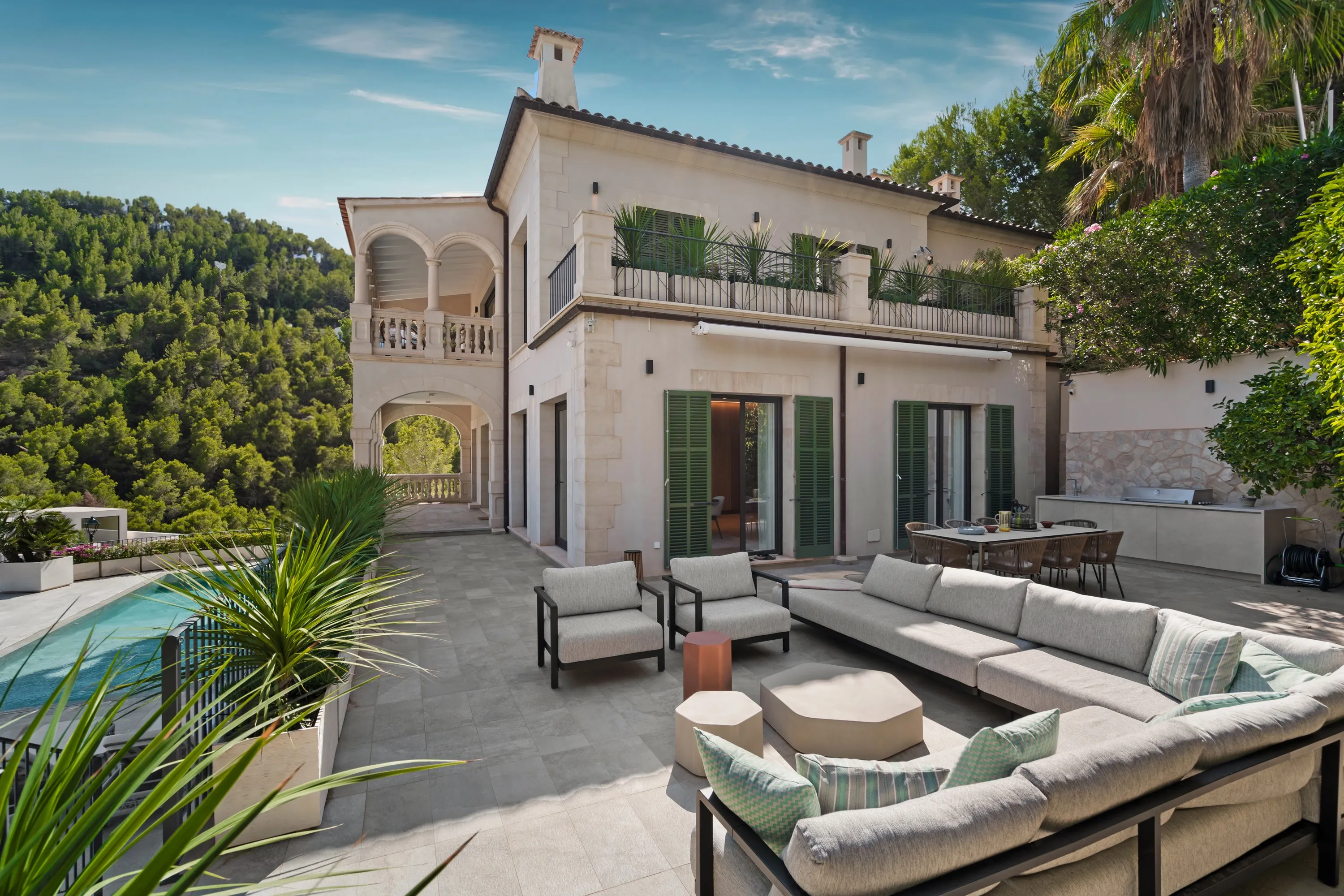 Luxe villa met fantastisch uitzicht op zee in Son Vida-4