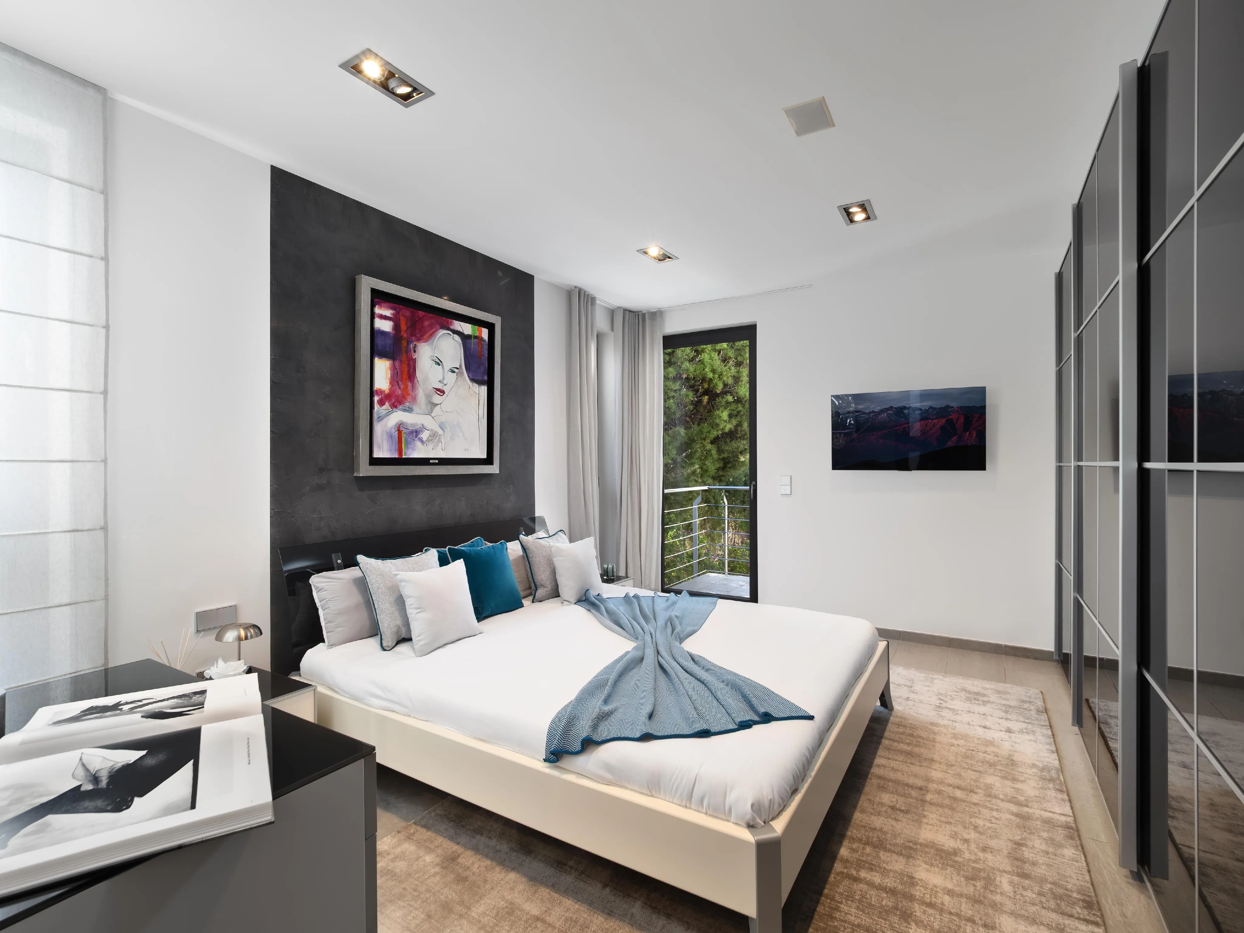 Elegante sommervilla mit blick auf die Malgrats-Inseln-9