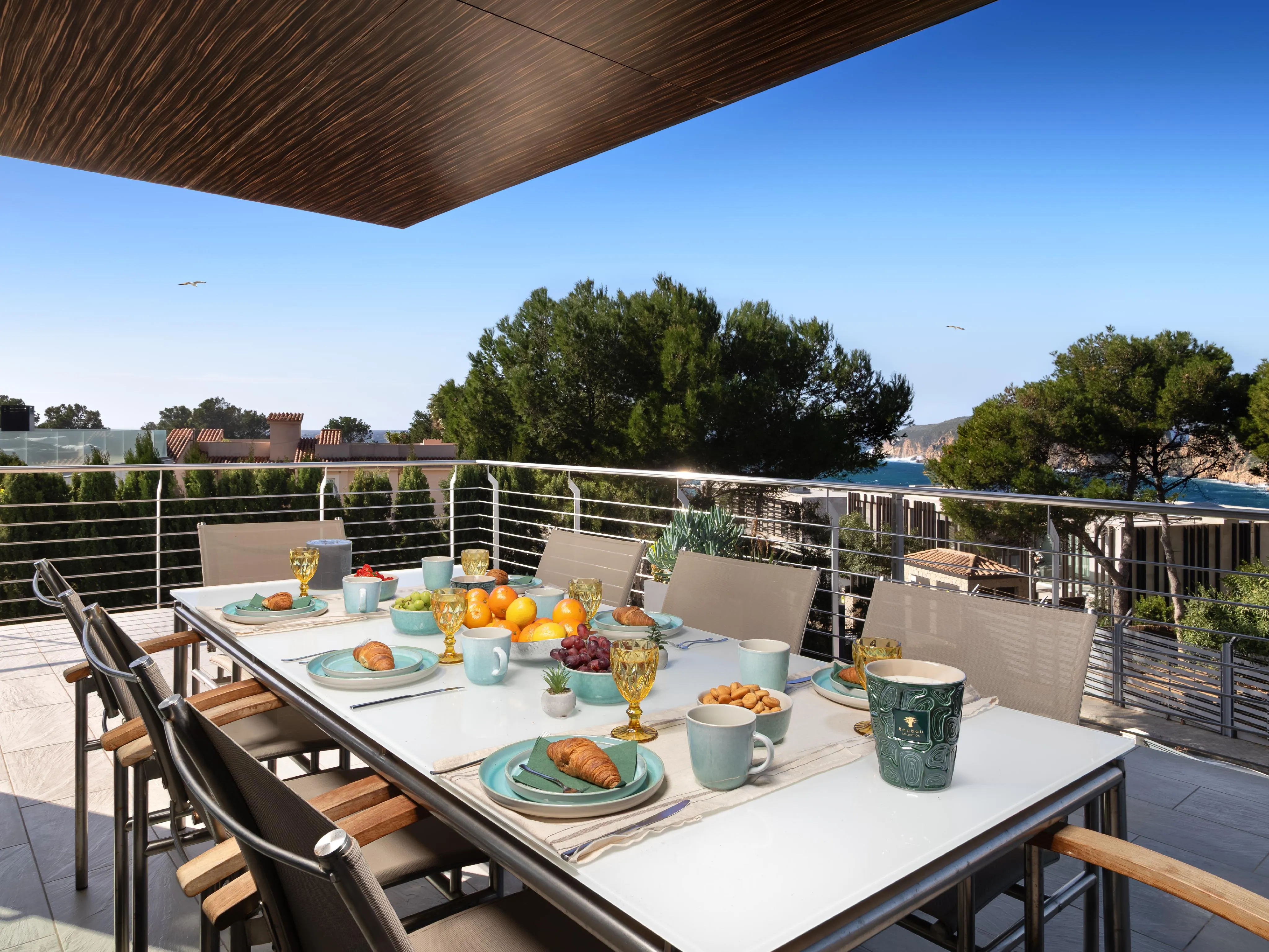 Elegante sommervilla mit blick auf die Malgrats-Inseln-2