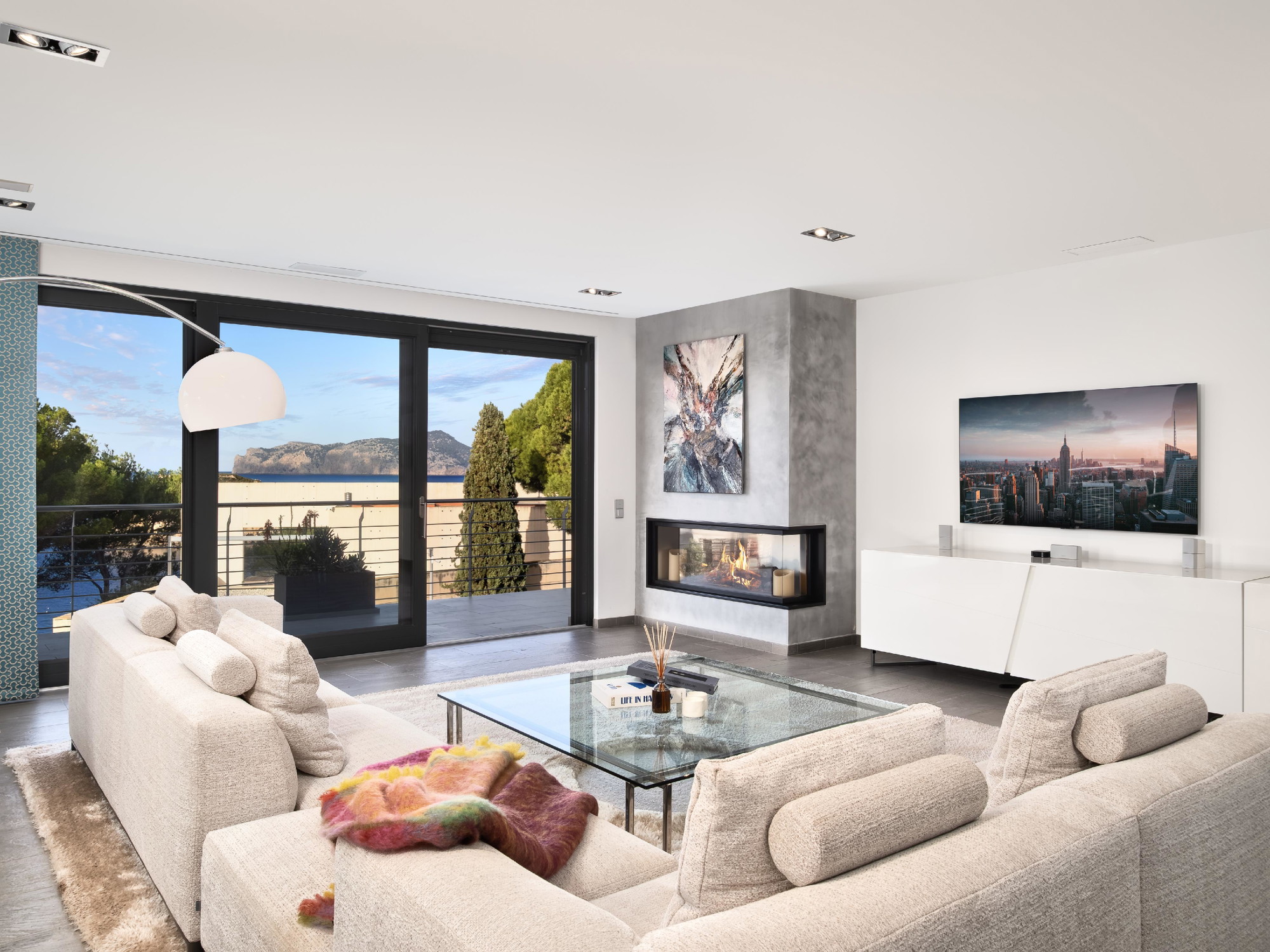 Elegant Summer villa with views to the Malgrats Islands-4