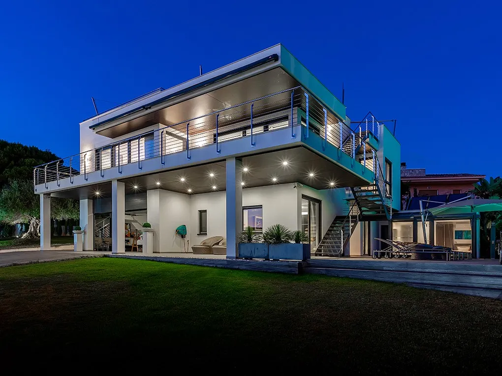 Elegante sommervilla mit blick auf die Malgrats-Inseln-25