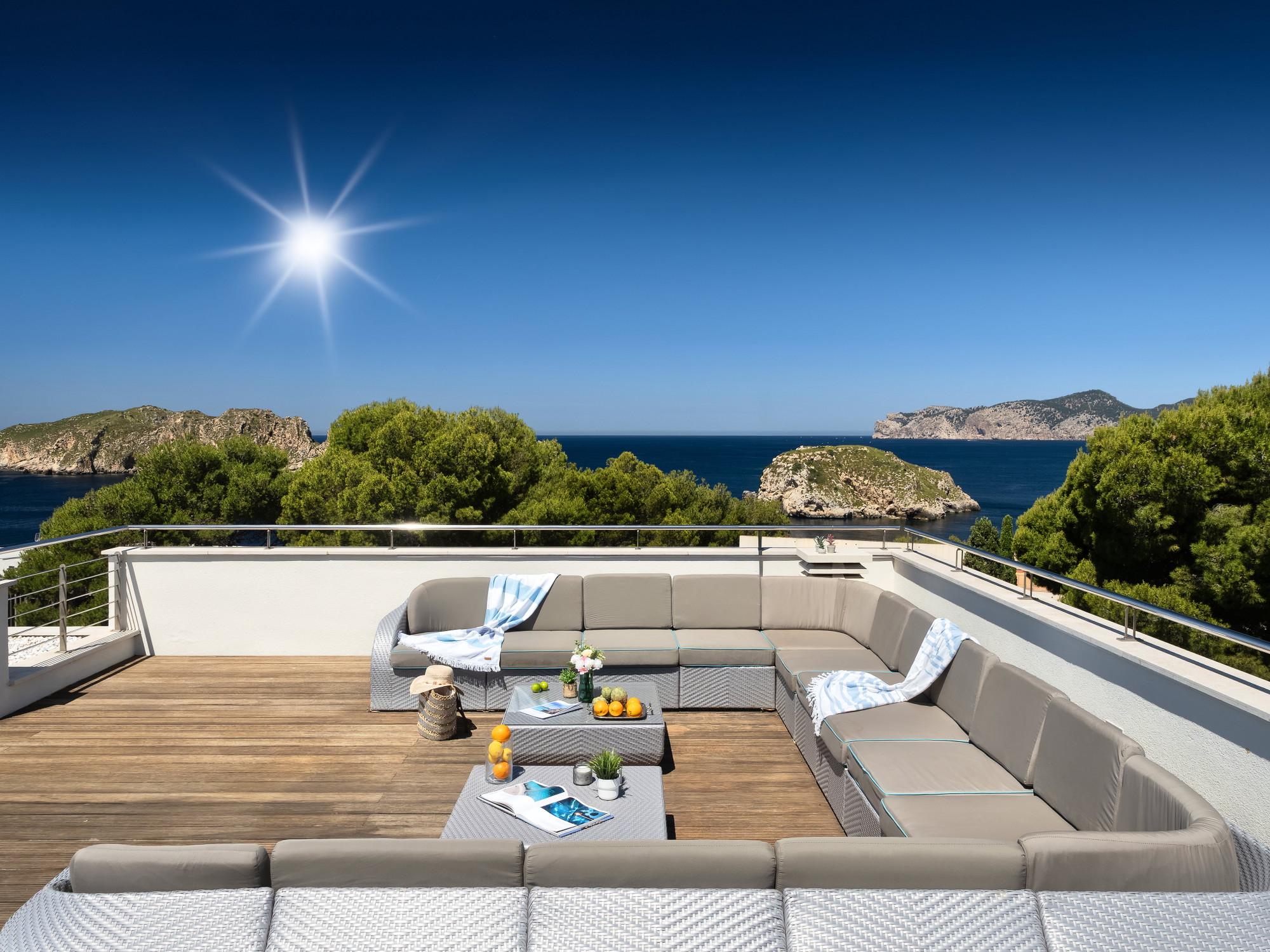 Elegant Summer villa with views to the Malgrats Islands-1