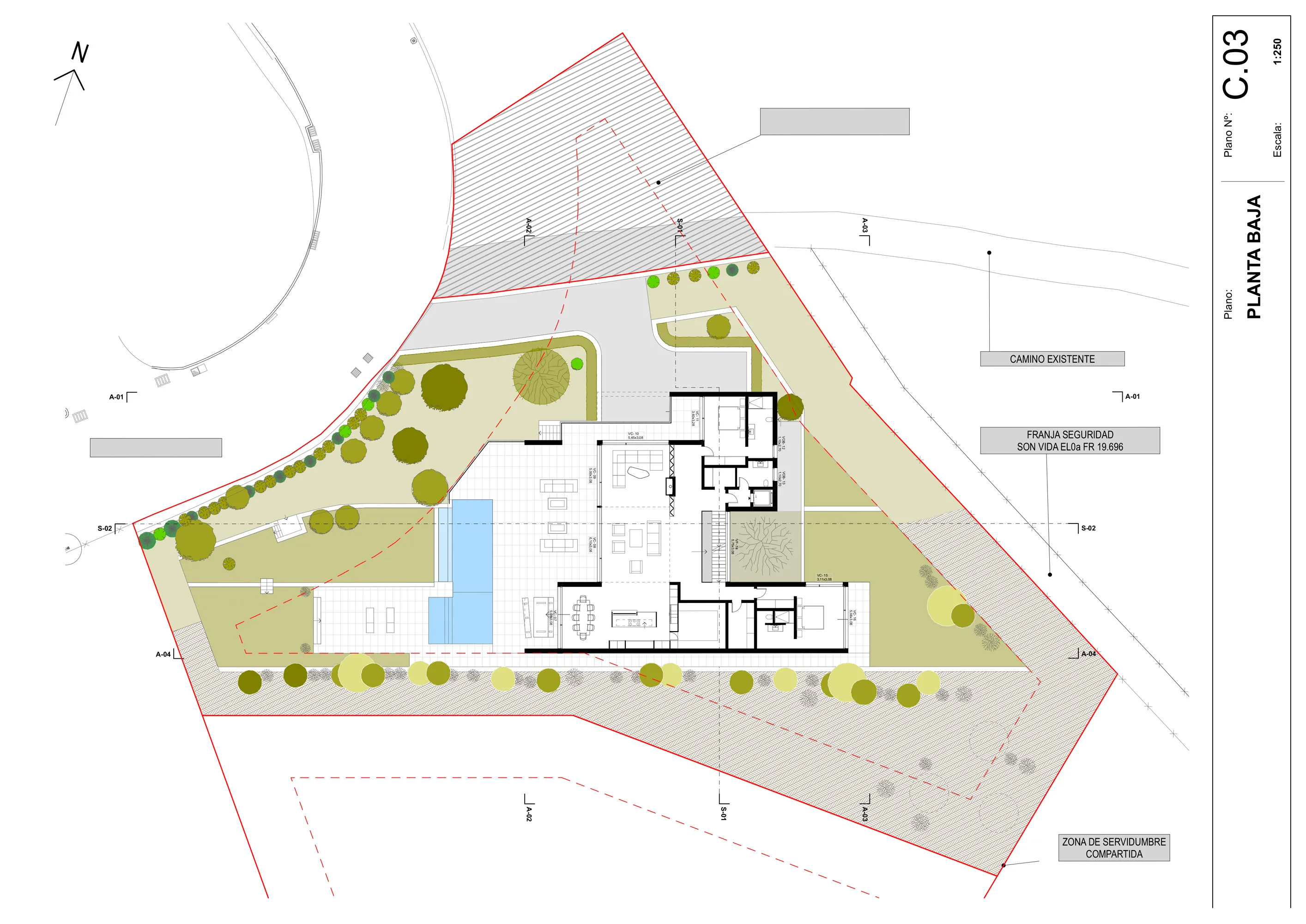 Amplia parcela edificable con proyecto en la parte baja de Son Vida-6