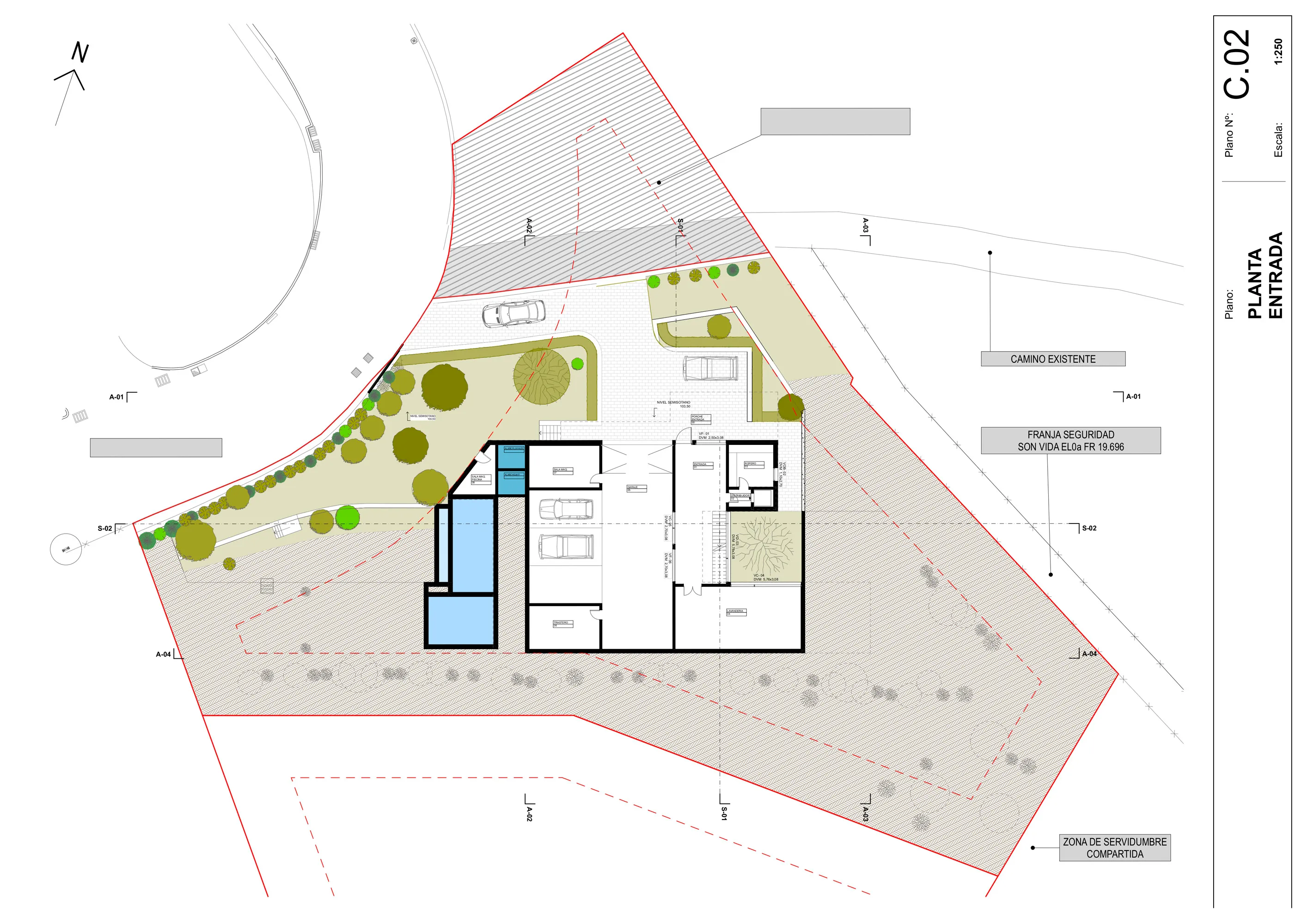 Amplia parcela edificable con proyecto en la parte baja de Son Vida-5
