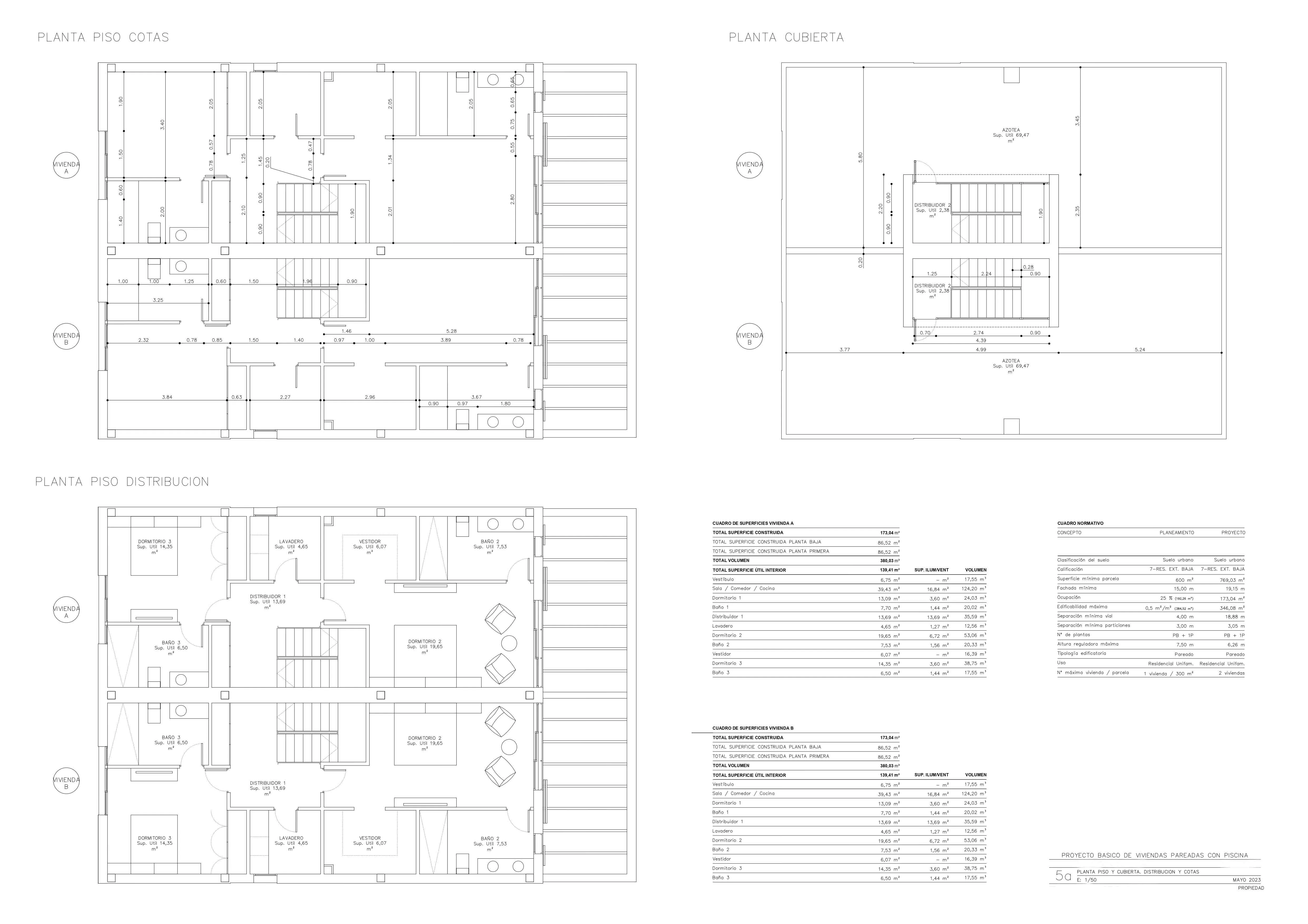 Progetto di nuova costruzione: moderna casa bifamiliare con vista parziale sul mare a Bahia Azul-11