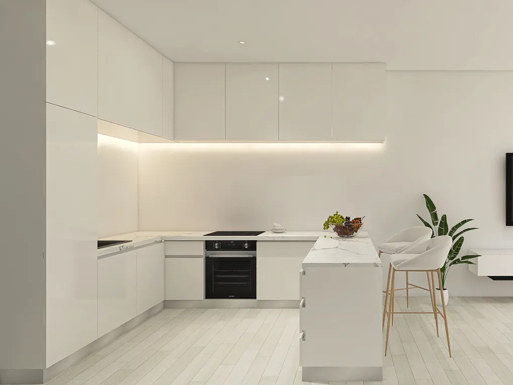 Nieuwbouwproject: Moderne twee-onder-een-kapwoning met gedeeltelijk uitzicht op zee in Bahia Azul-4