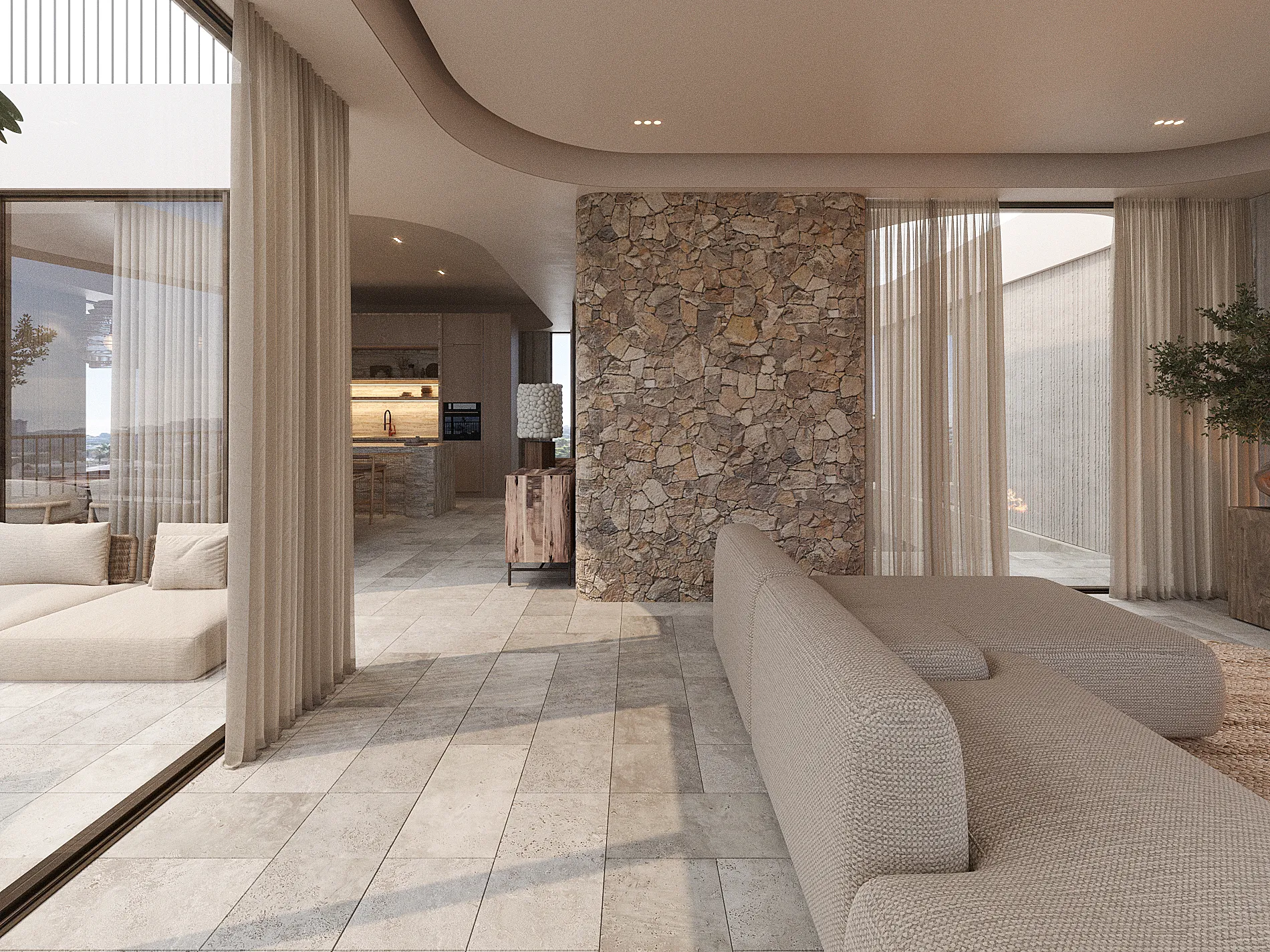 Ekskluzywny, nowo wybudowany penthouse z prywatnym tarasem na dachu i zapierającym dech w piersiach widokiem na morze-8