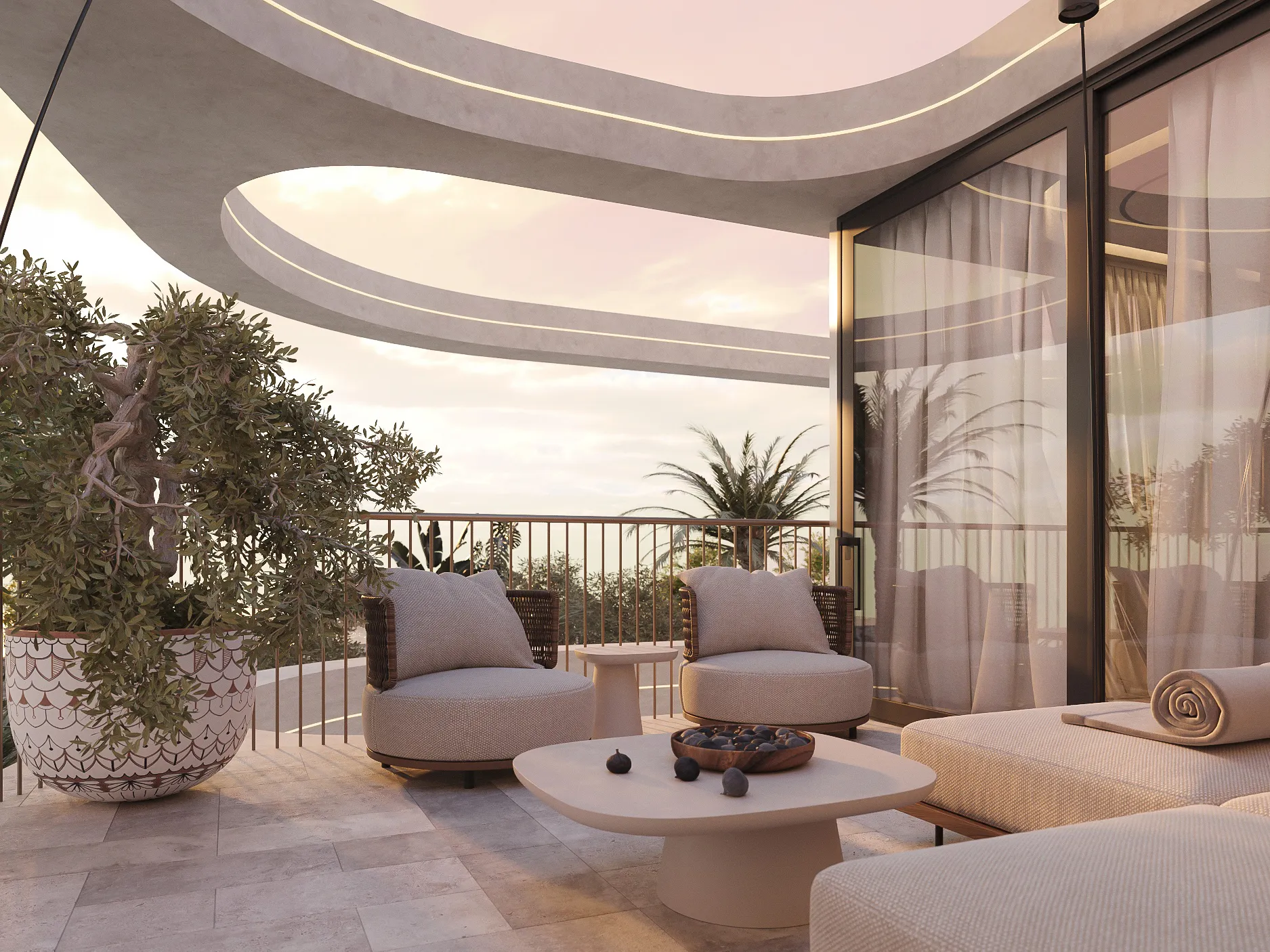 Ekskluzywny, nowo wybudowany penthouse z prywatnym tarasem na dachu i zapierającym dech w piersiach widokiem na morze-1