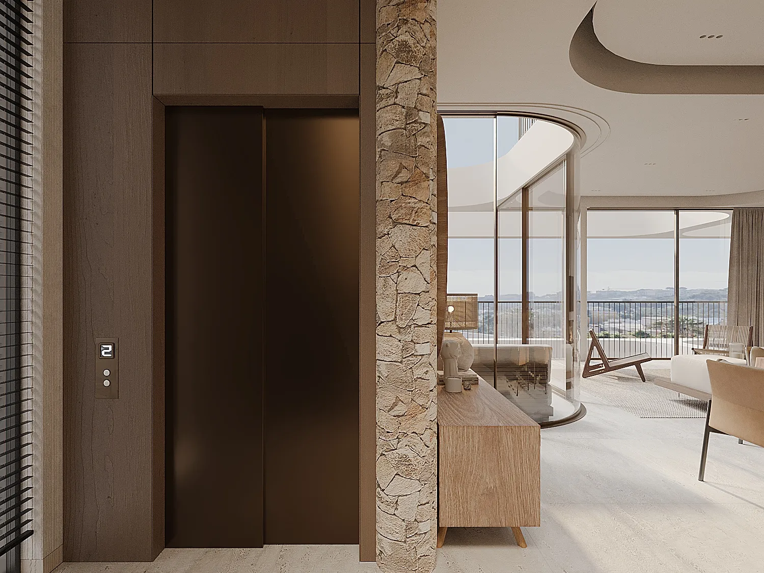 Ekskluzywny, nowo wybudowany penthouse z prywatnym tarasem na dachu i zapierającym dech w piersiach widokiem na morze-5