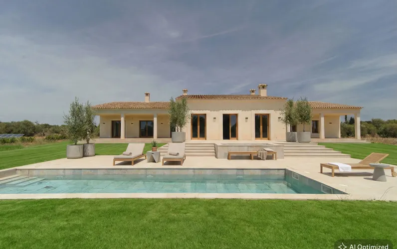 Modern nybyggd finca med pool i Llucmajor