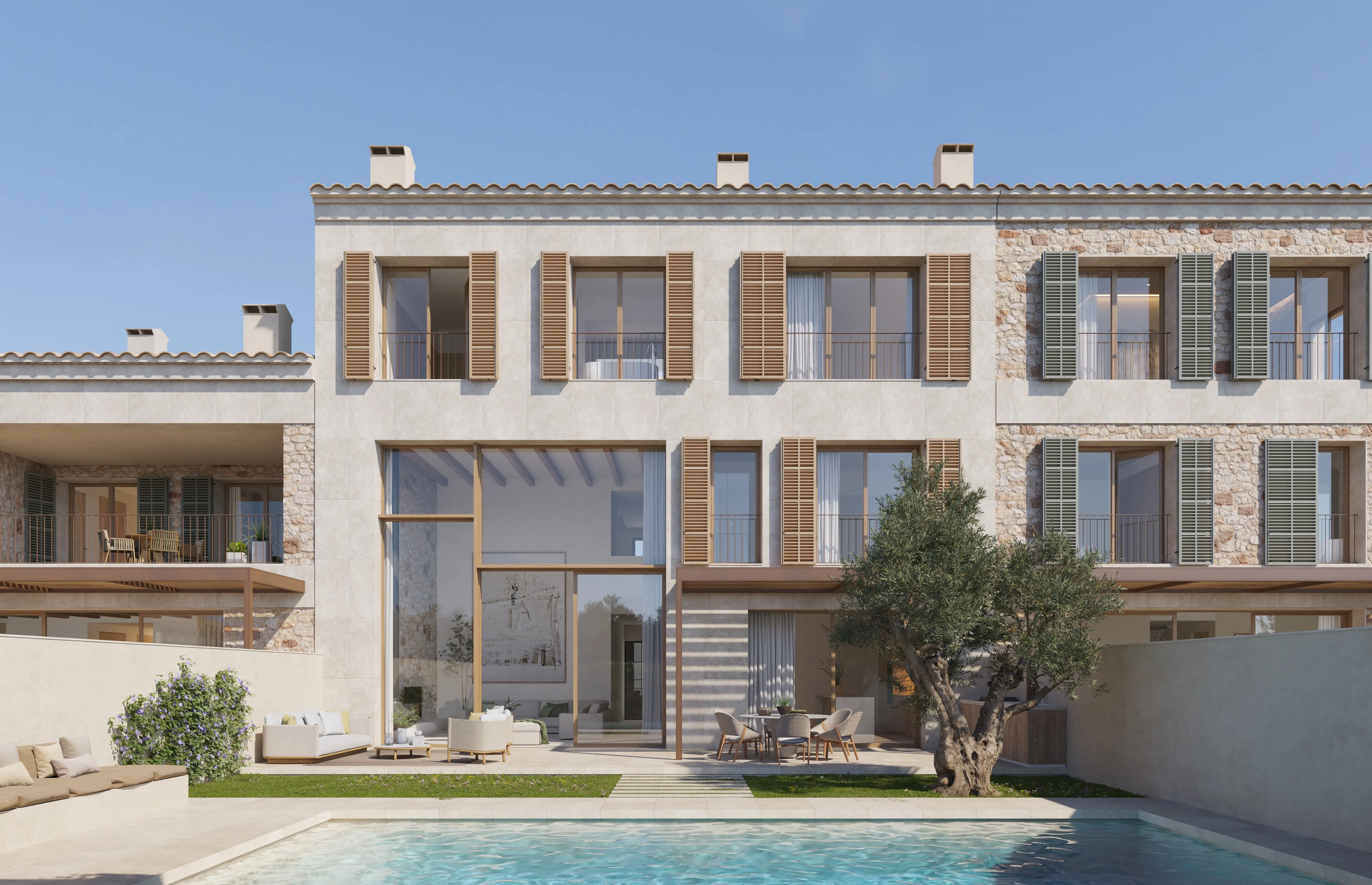 Nieuwbouw herenhuis met lift in Santanyí-1