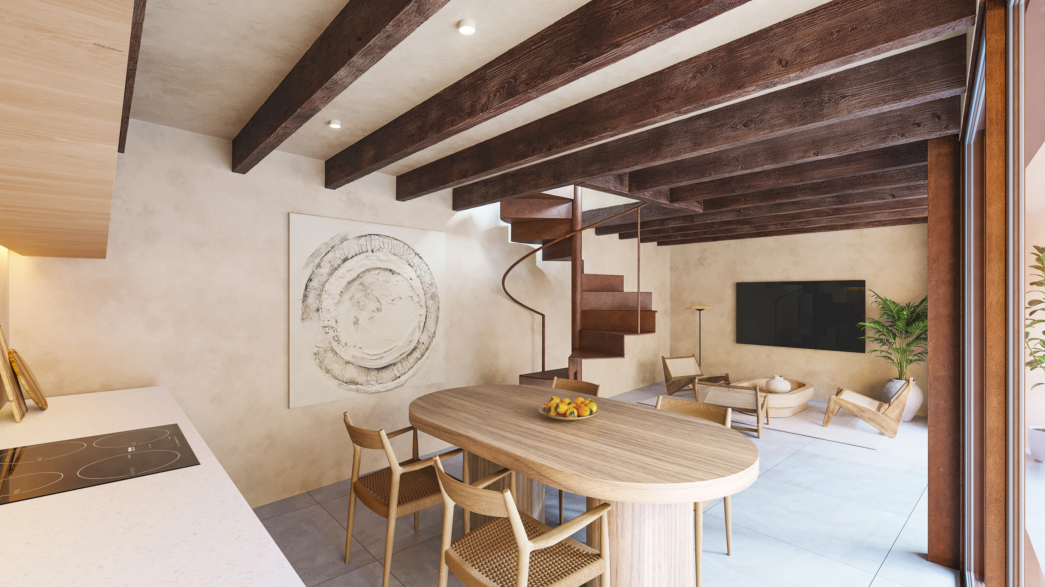 Townhouse currently under renovation with pool, garage, and guest house, Santa Margalida-5