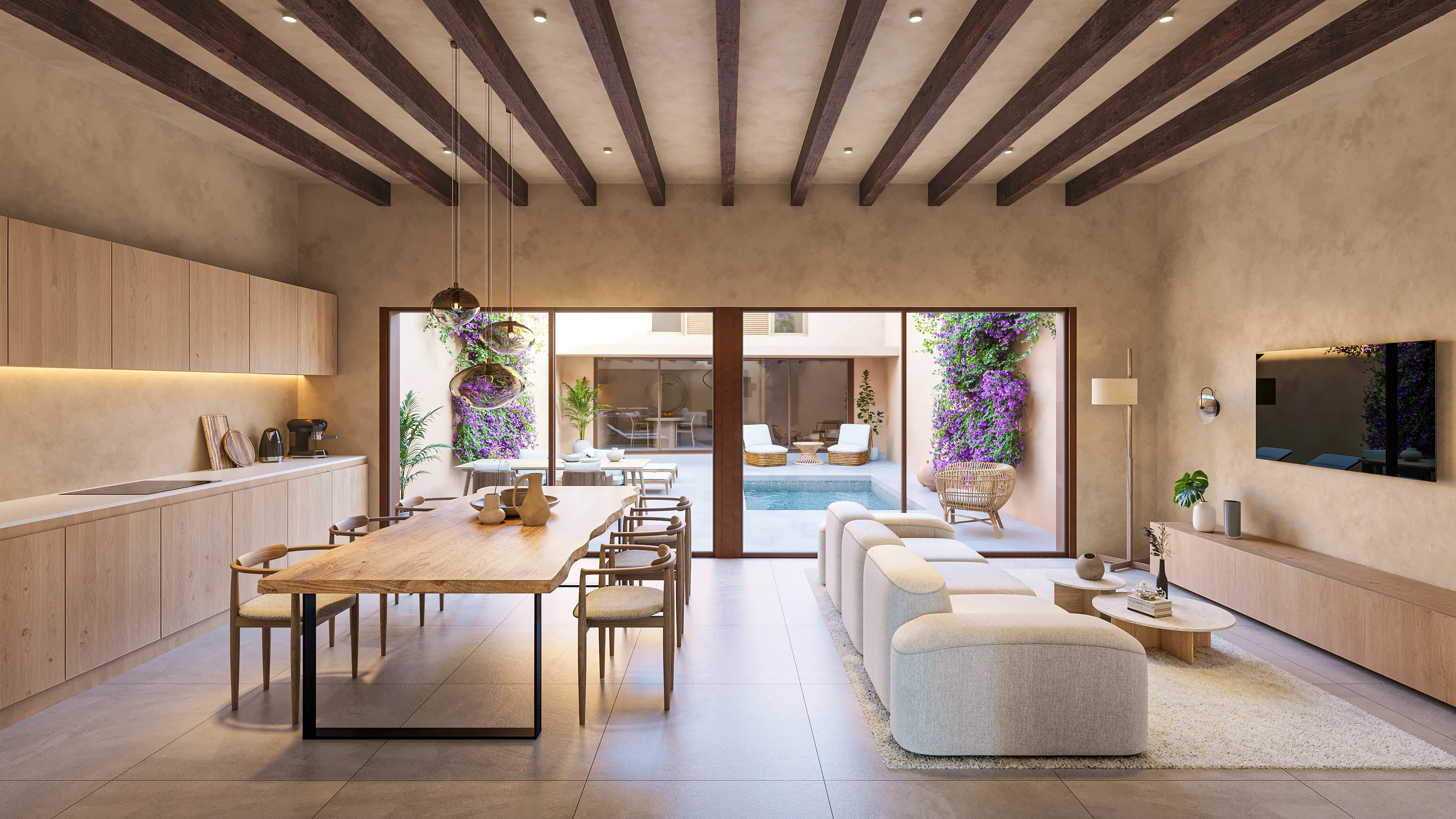Townhouse currently under renovation with pool, garage, and guest house, Santa Margalida-2