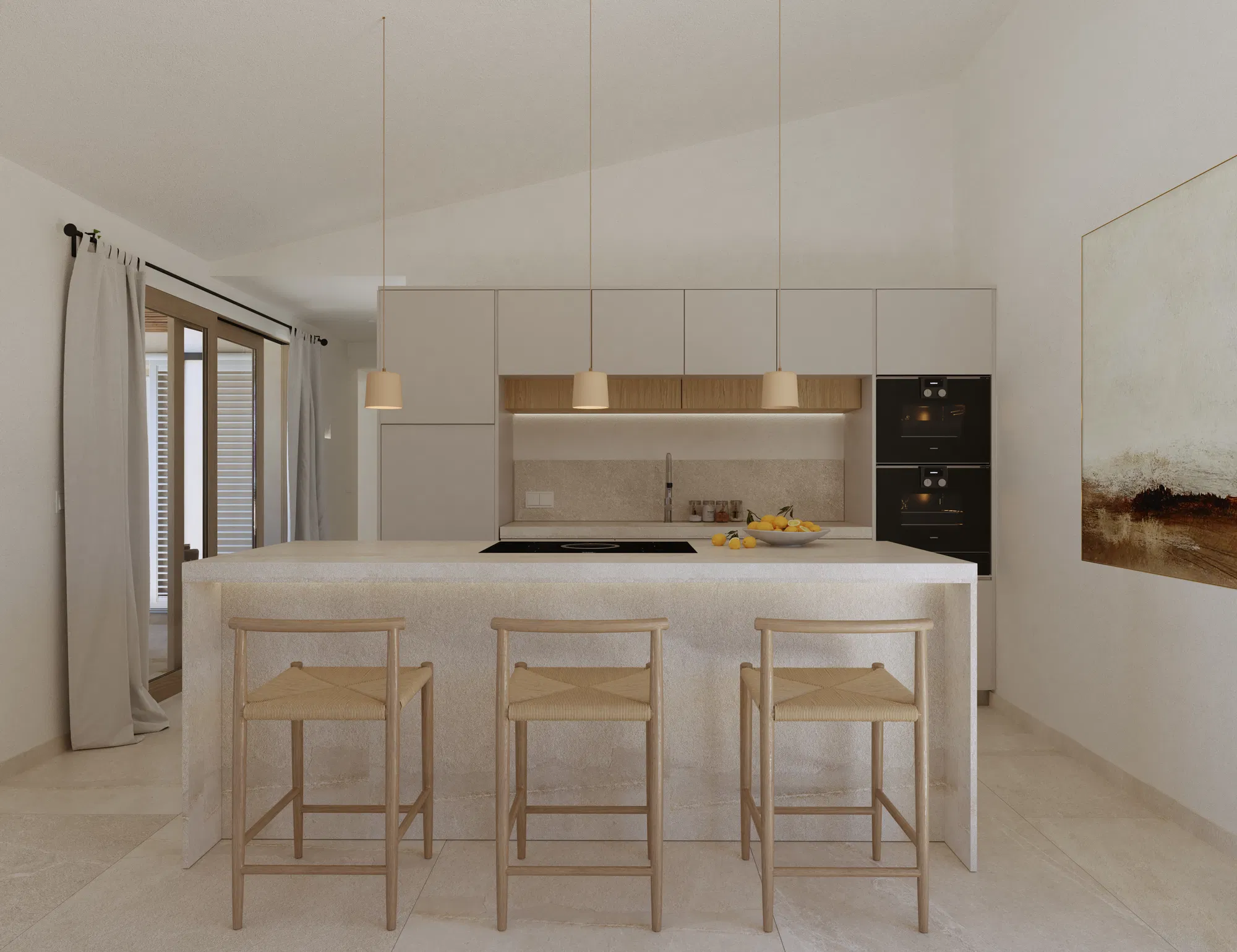 Villa in Sineu with pool and garage-5