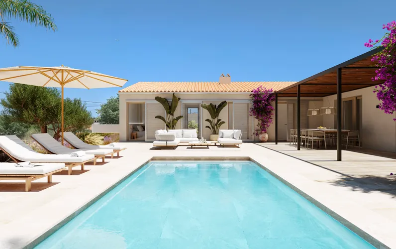 Villa in Sineu with pool and garage