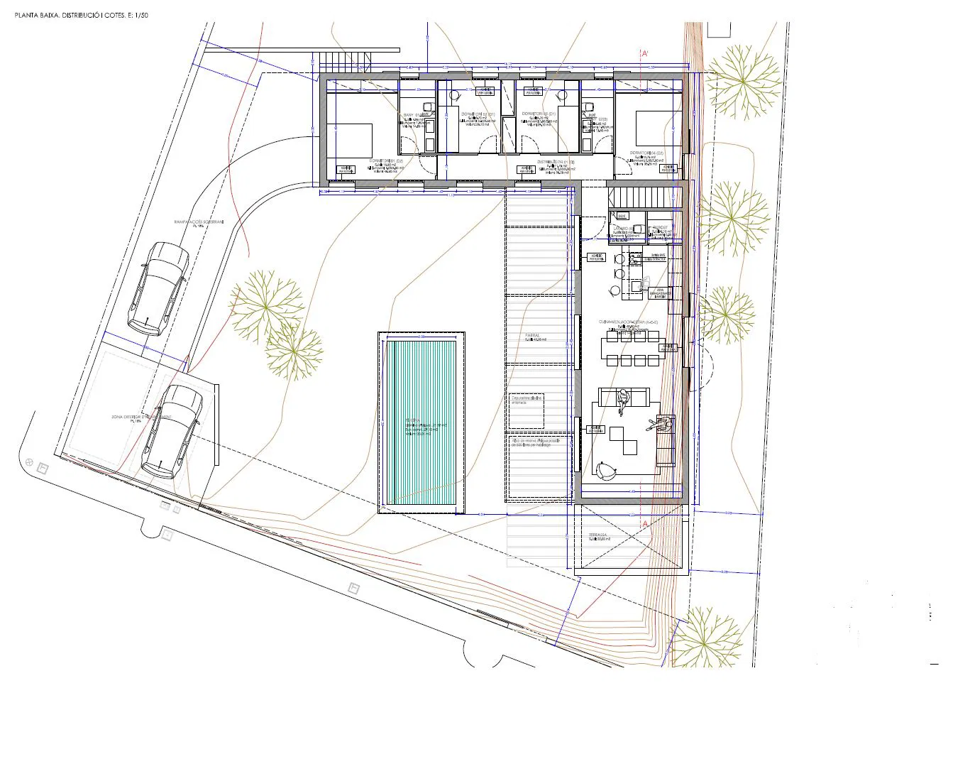 Villa in Sineu with pool and garage-17