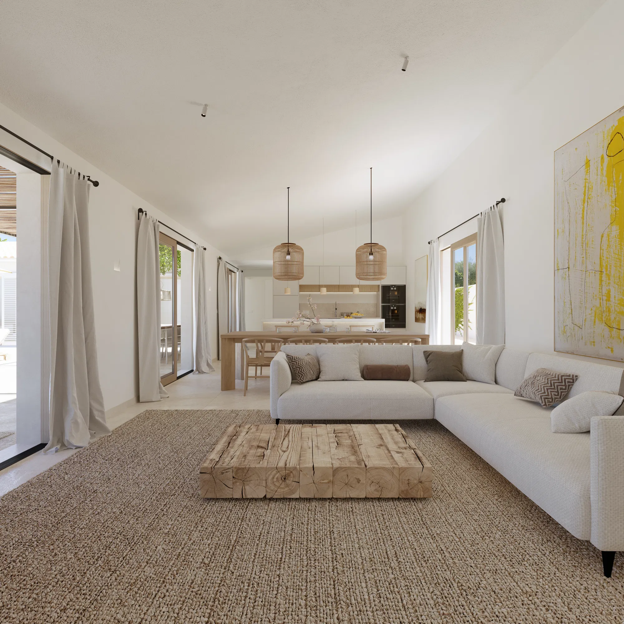 Villa in Sineu with pool and garage-4