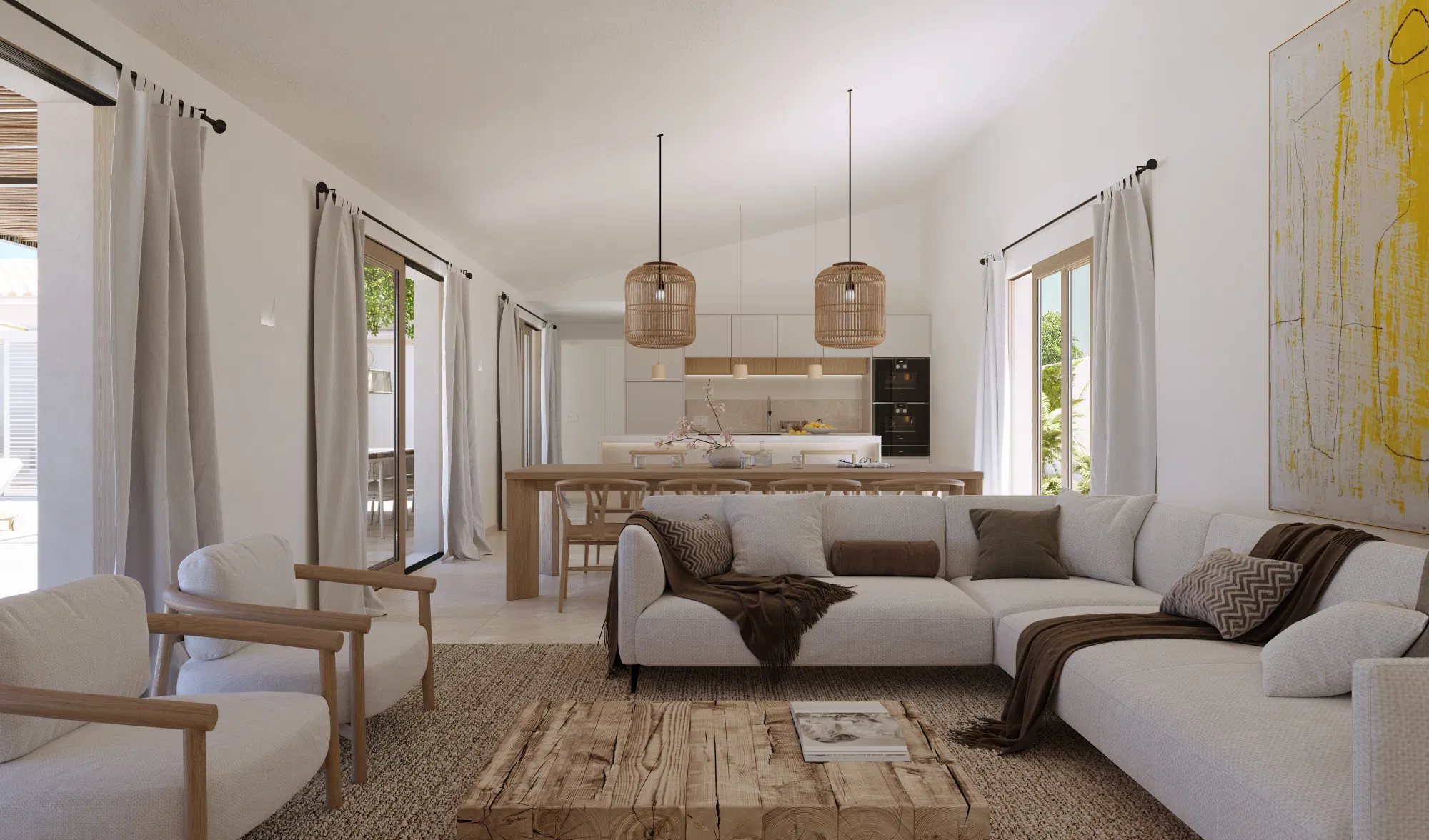 Villa in Sineu with pool and garage-3