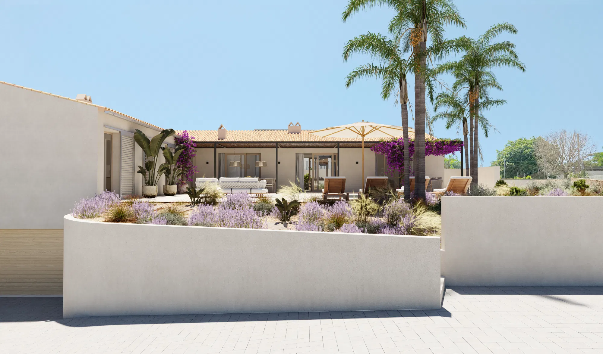 Villa in Sineu with pool and garage-2