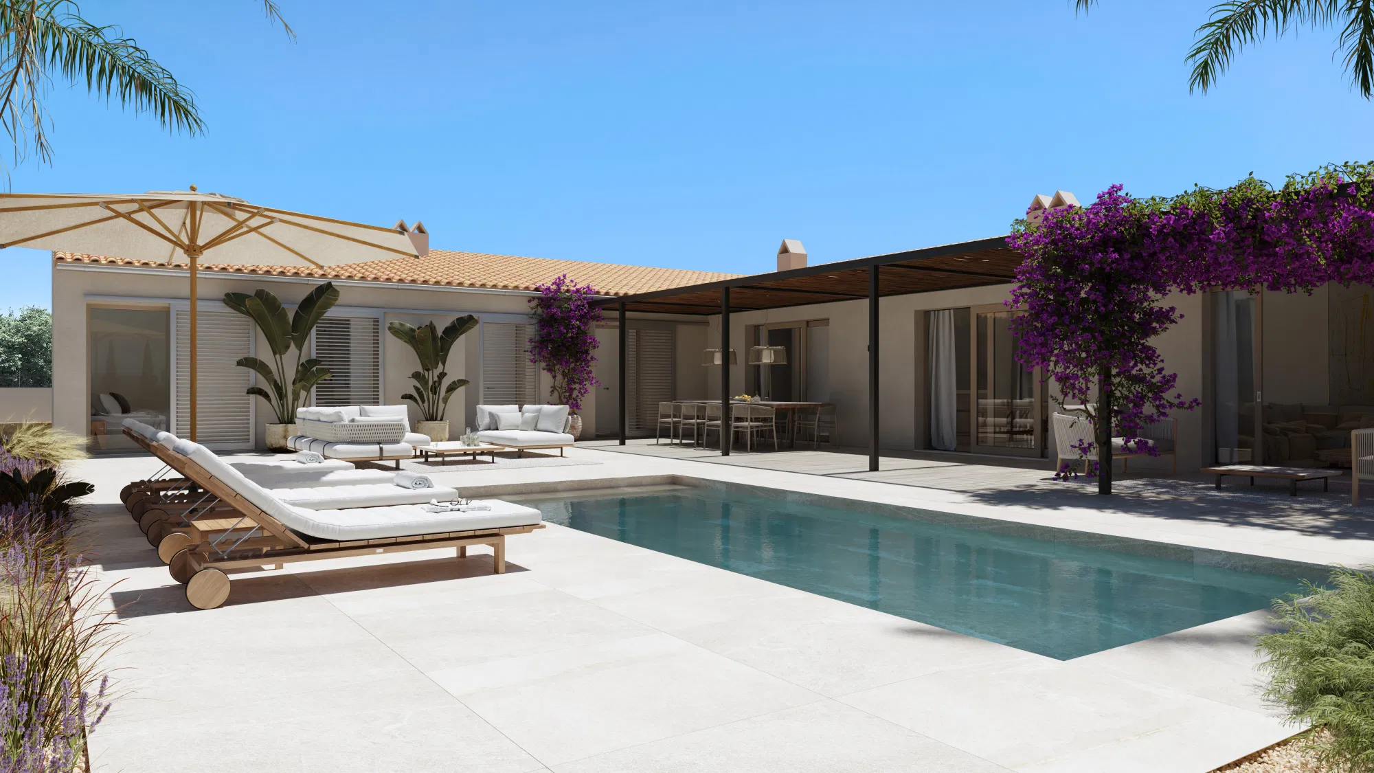 Villa in Sineu with pool and garage-10