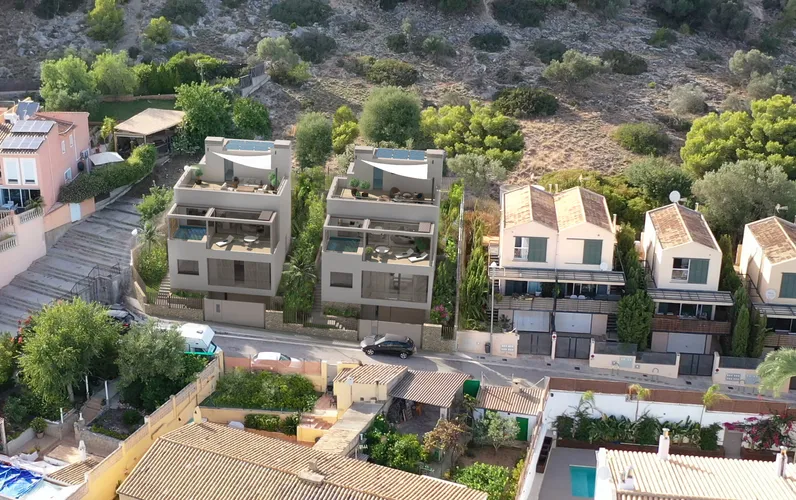 Obra nueva con fantásticas vistas a la bahía de Palma