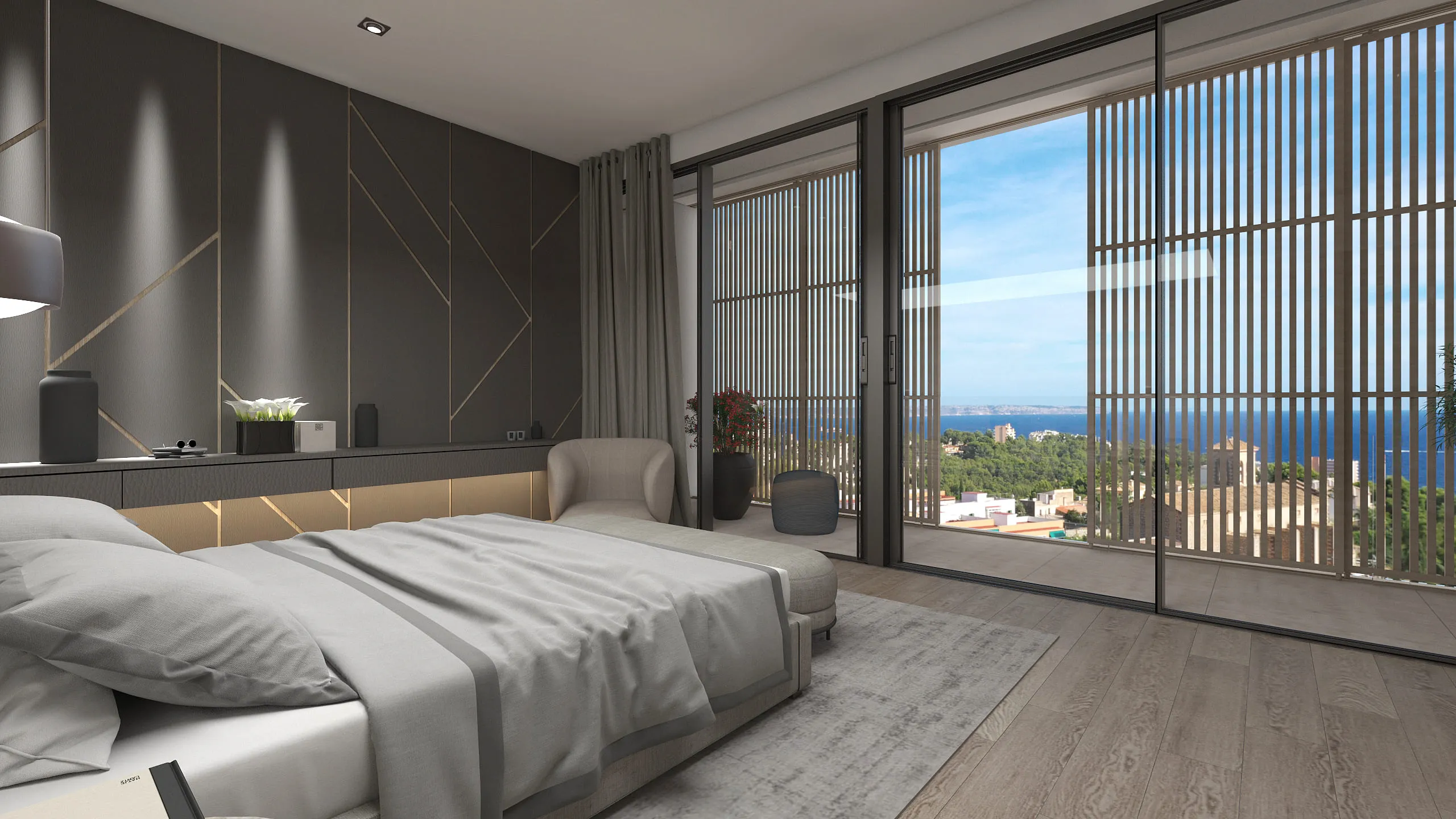 Obra nueva con fantásticas vistas a la bahía de Palma-8