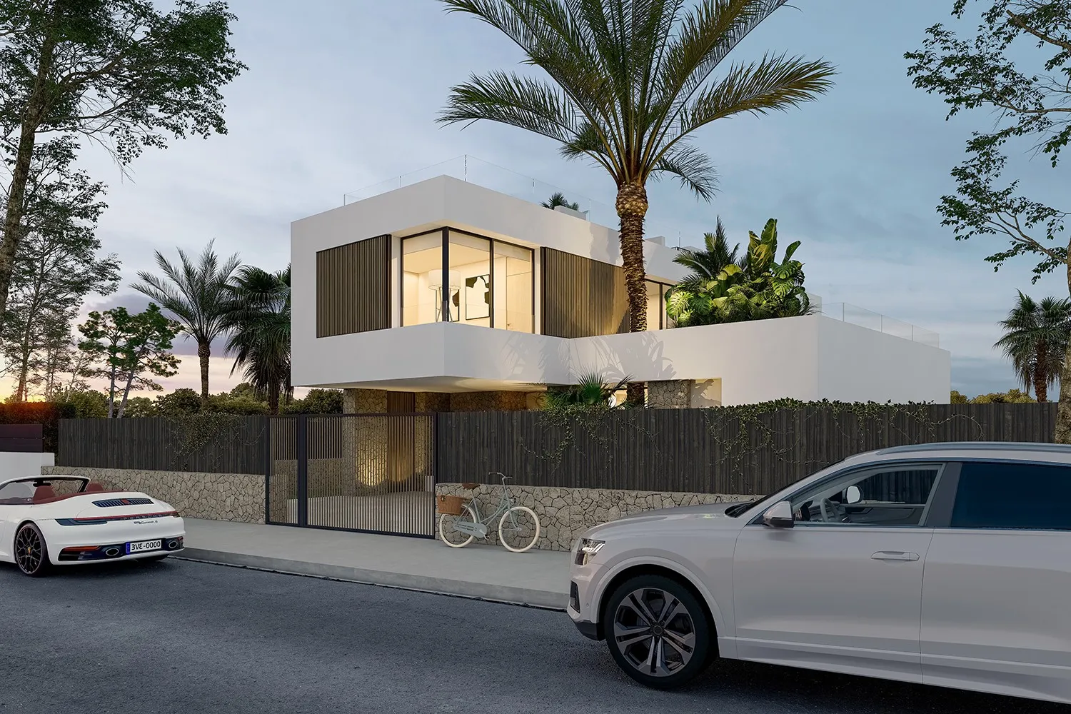 Designervilla nær stranden med havudsigt-3