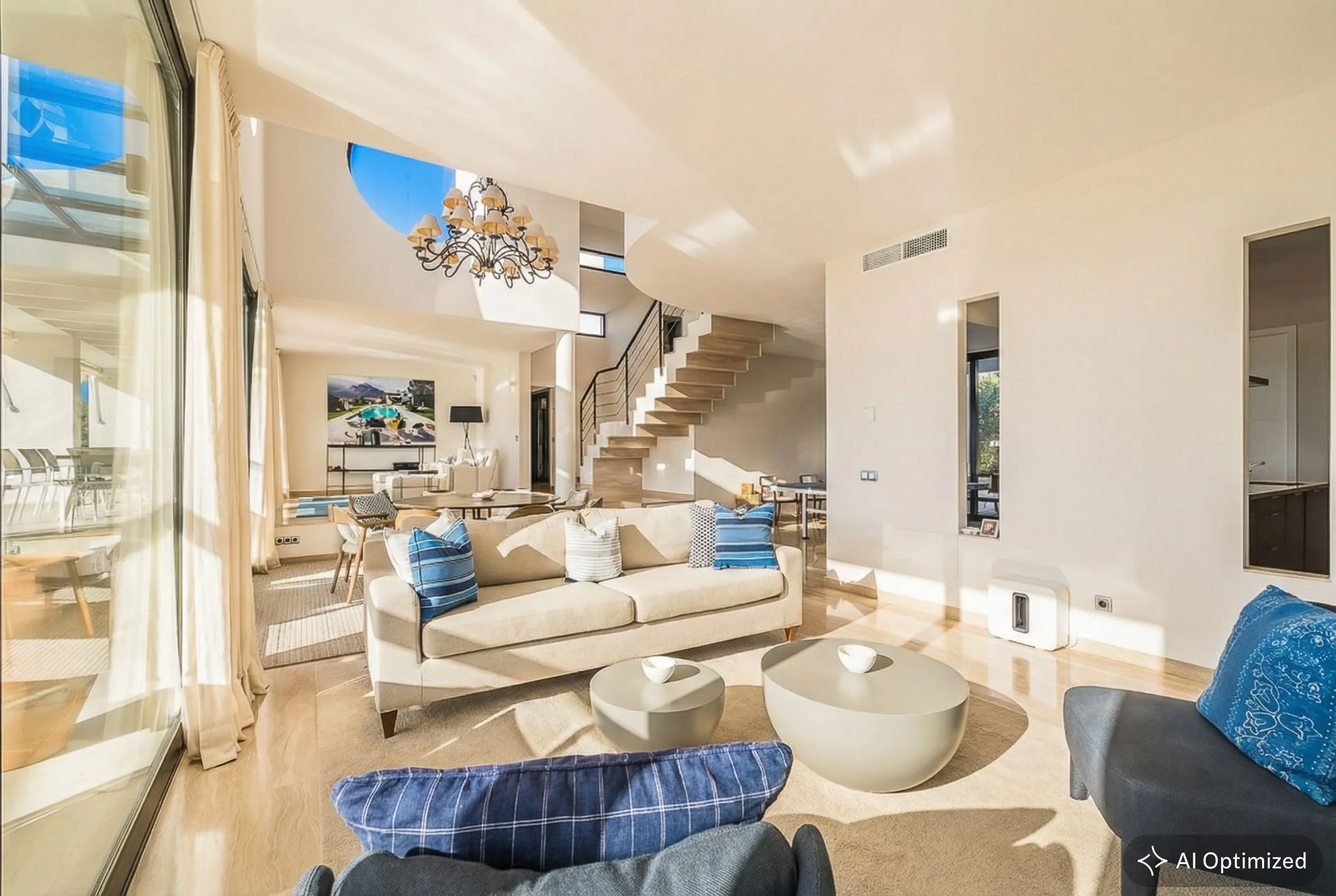 Modern villa top located and superb Bay views-6