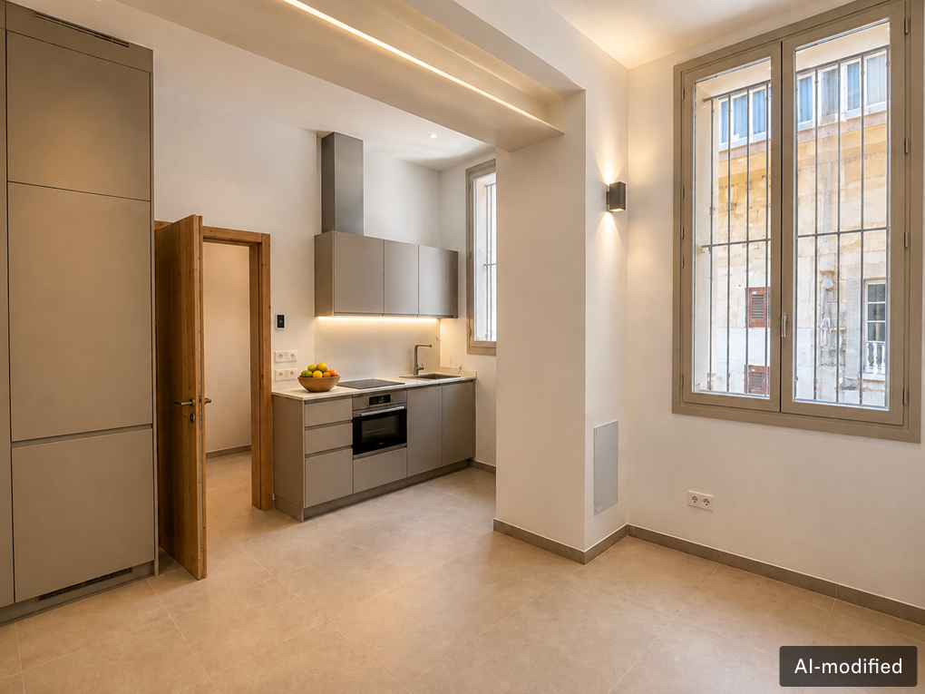 Stylish first-occupancy ground-floor apartment in an exclusive residence with pool in Calatrava-2