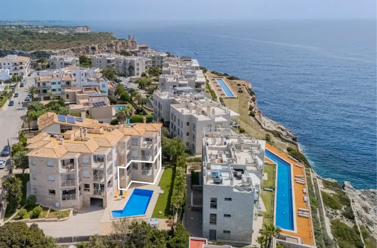 Charmant appartement met gedeeltelijk uitzicht op zee in Cala Figuera-1