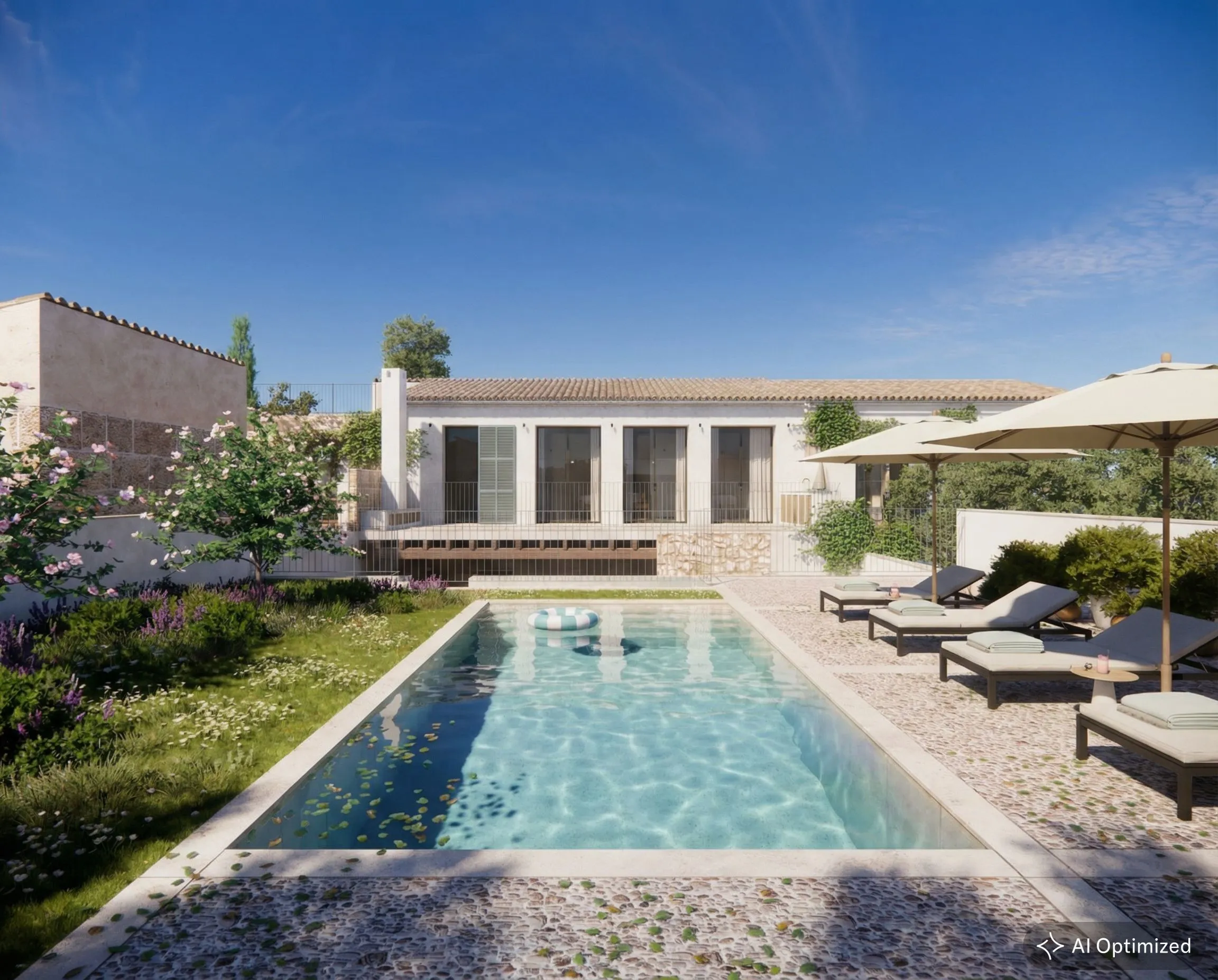 Casa de poble amb piscina a Sineu-2