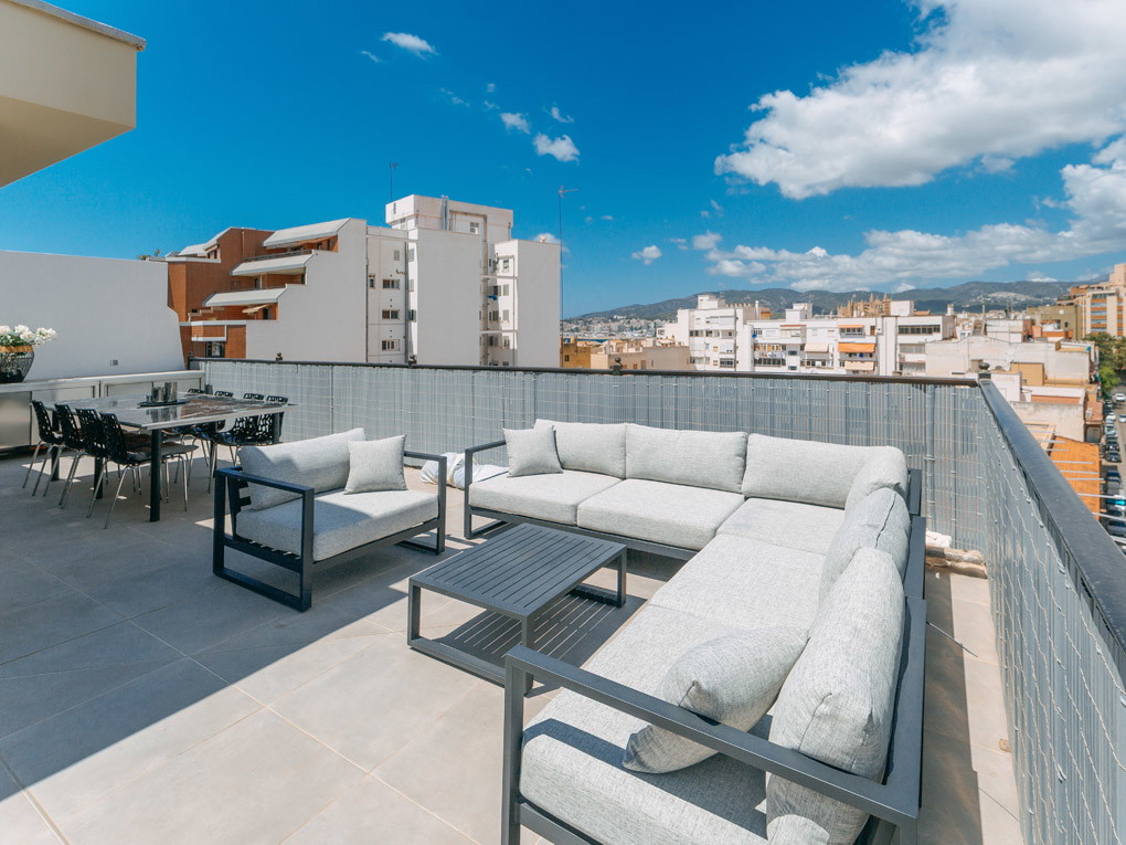 Enestående penthouse med imponerende terrasse